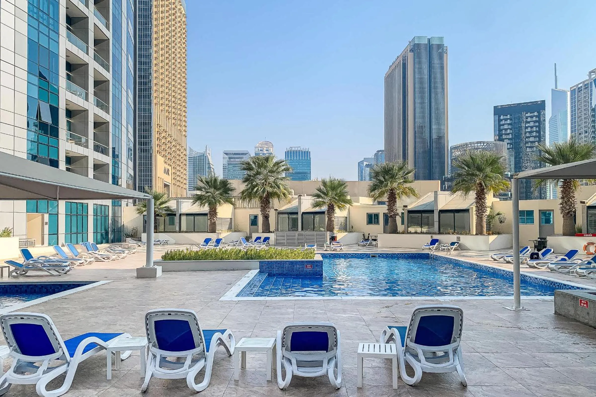 Swimming pool in Airstay - Chic Studio - Marina View - Dubai Marina - Monthly Offer Available
