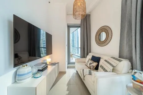 TV and multimedia in Airstay - Chic Studio - Marina View - Dubai Marina - Monthly Offer Available
