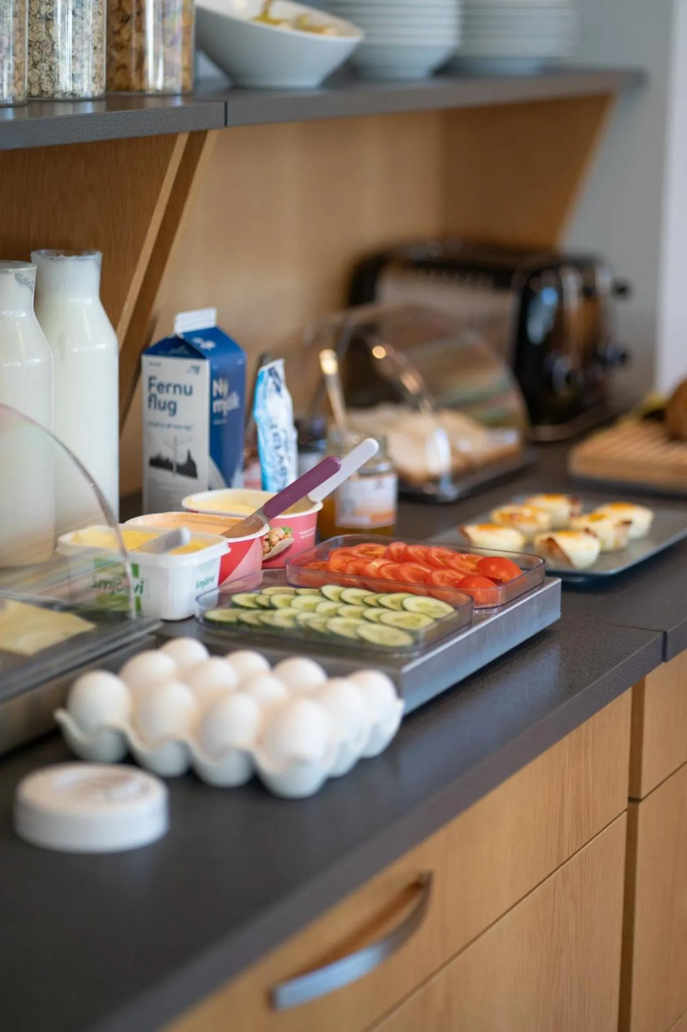 Buffet breakfast in Hotel Eskifjörður