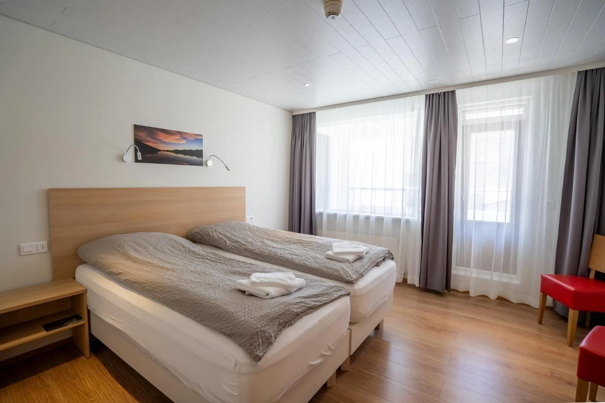 Bedroom, Bed in Hotel Eskifjörður