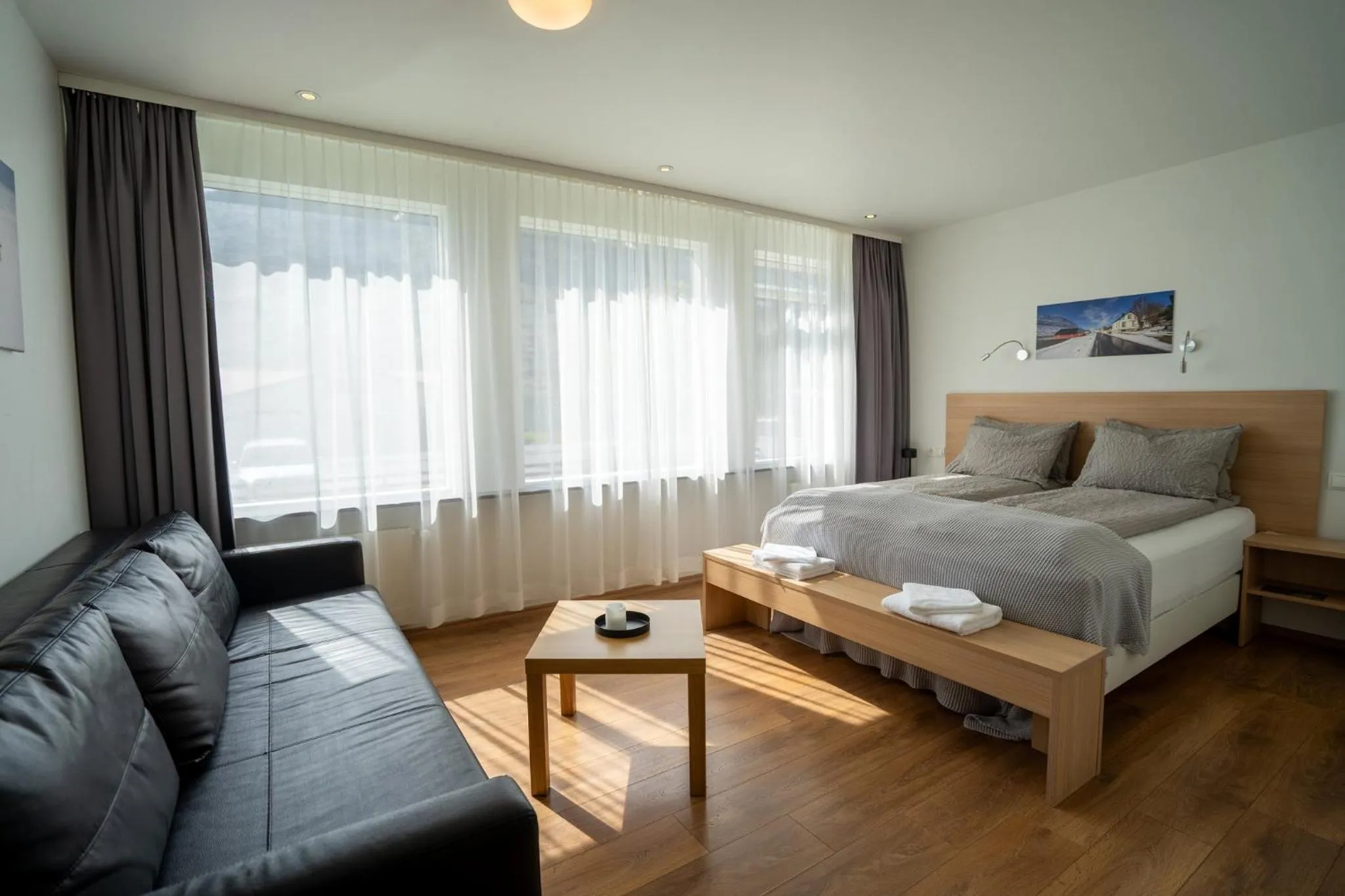 Bedroom, Bed in Hotel Eskifjörður