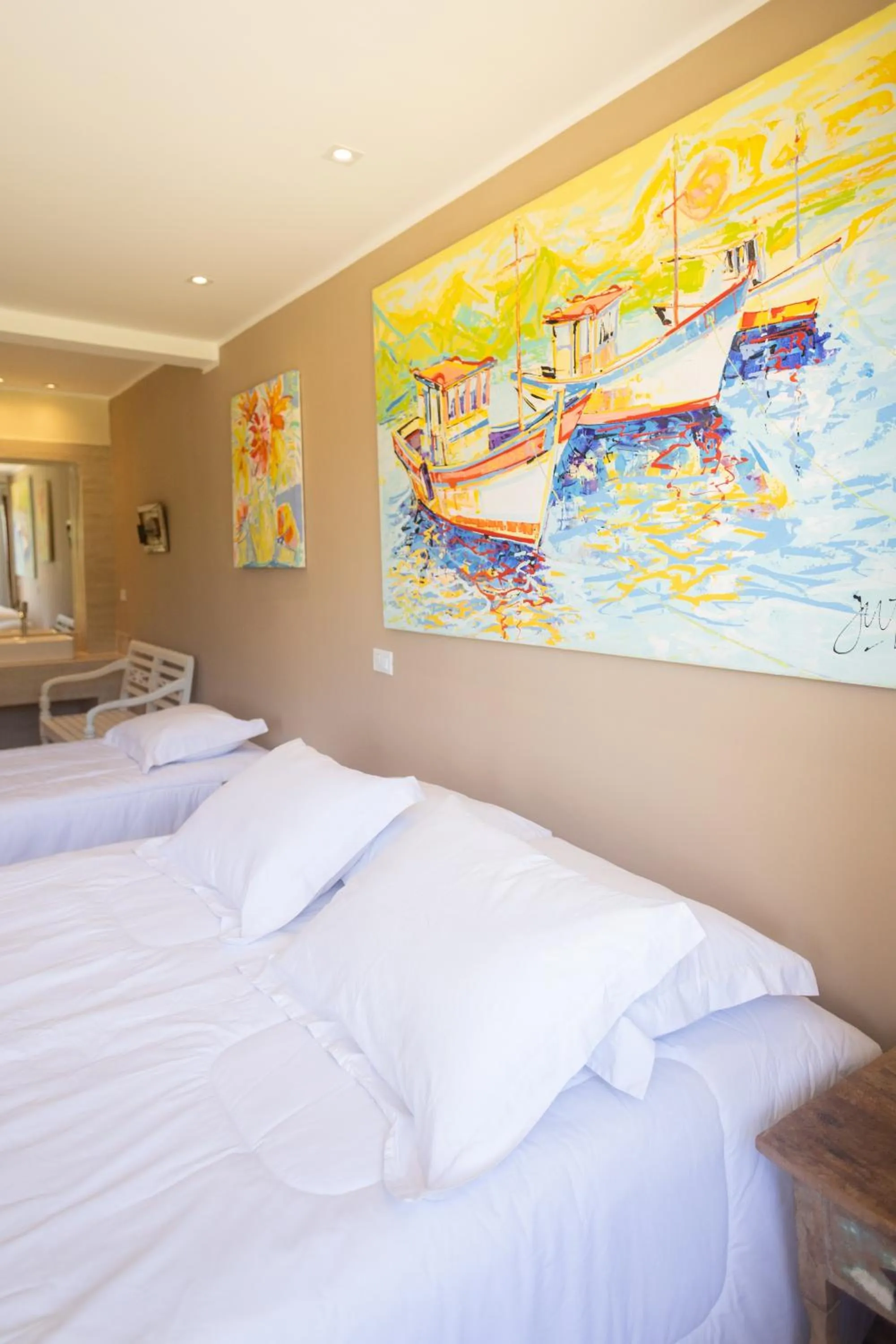 Bed in Pousada La Dolce Vita