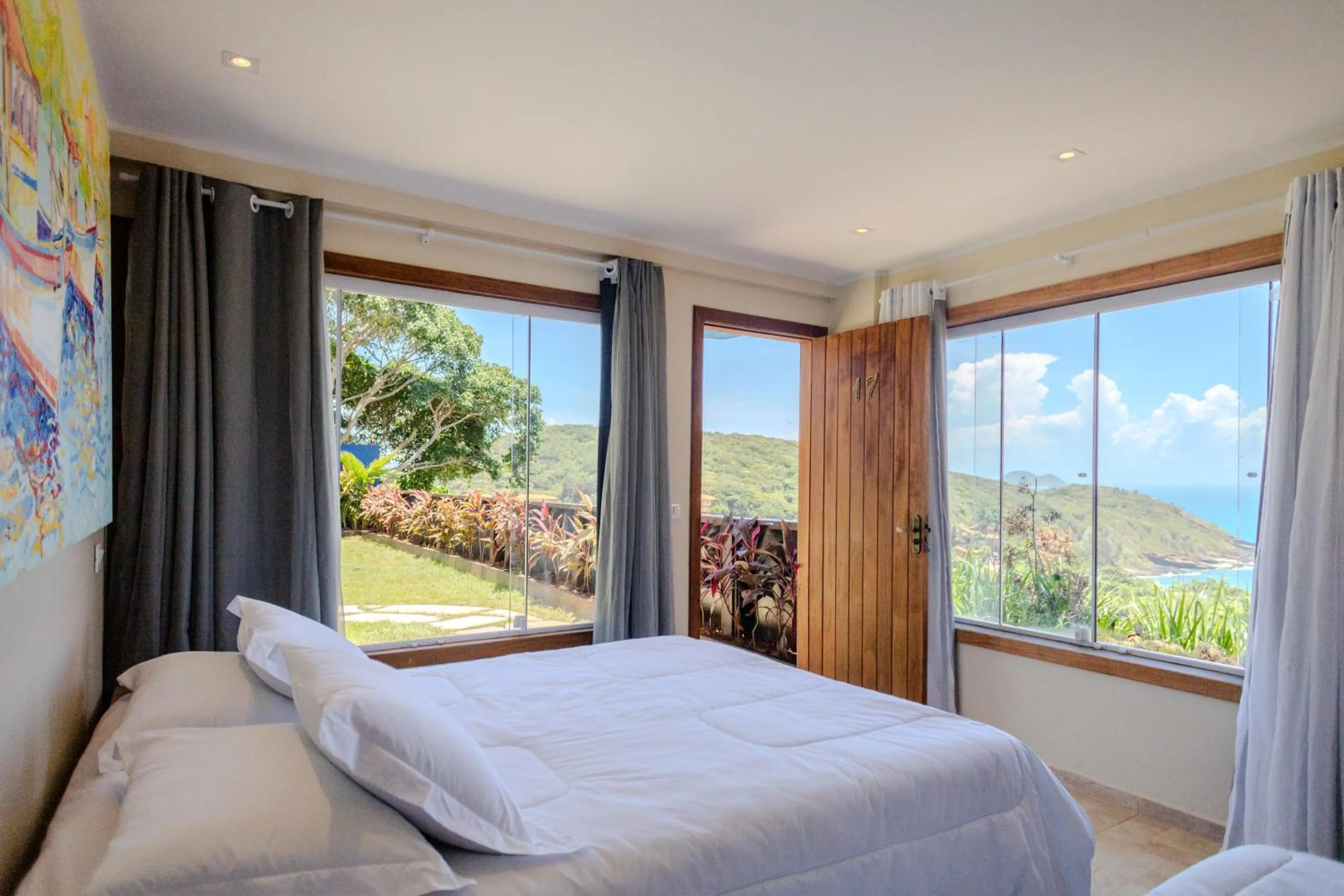 Bed in Pousada La Dolce Vita