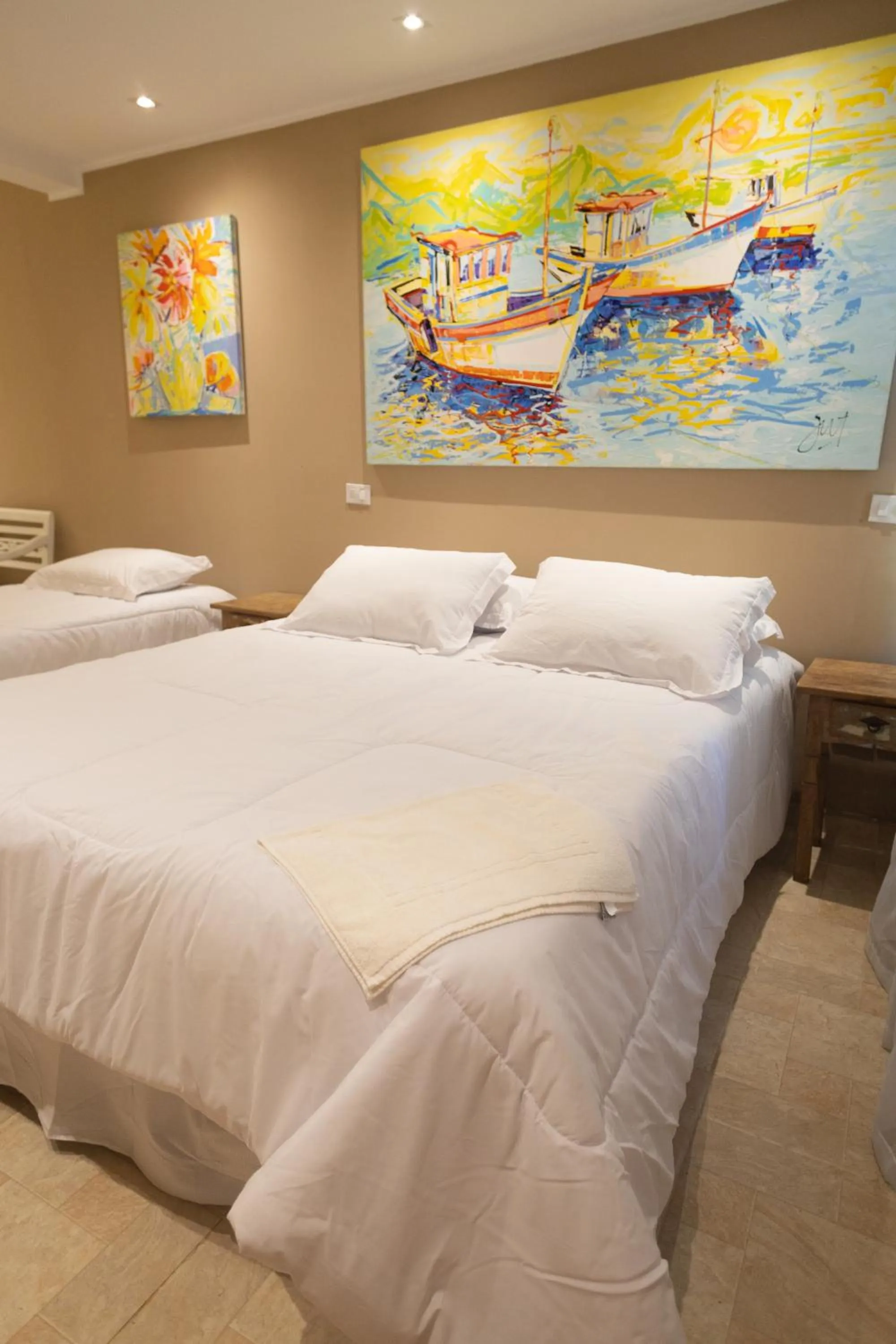 Bed in Pousada La Dolce Vita