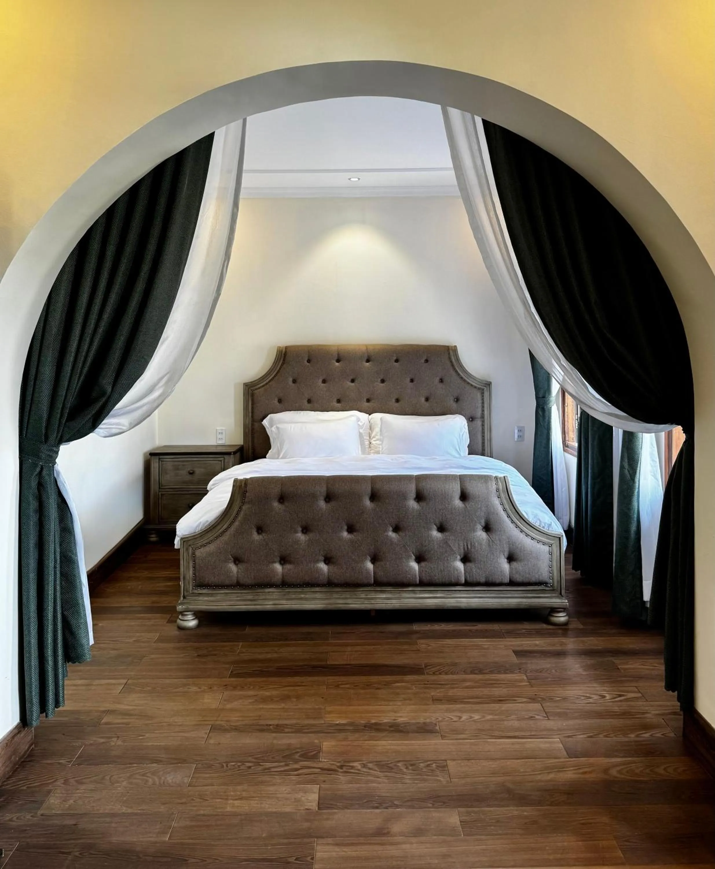 Bed in Dalat Train Village