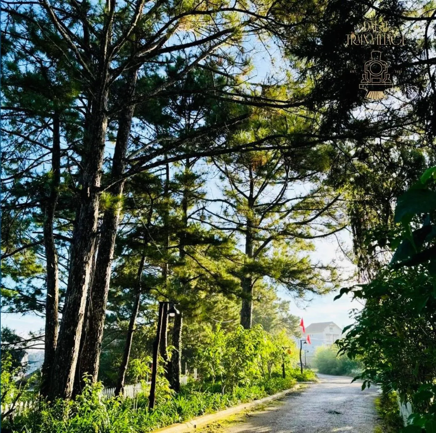 Garden view in Dalat Train Village