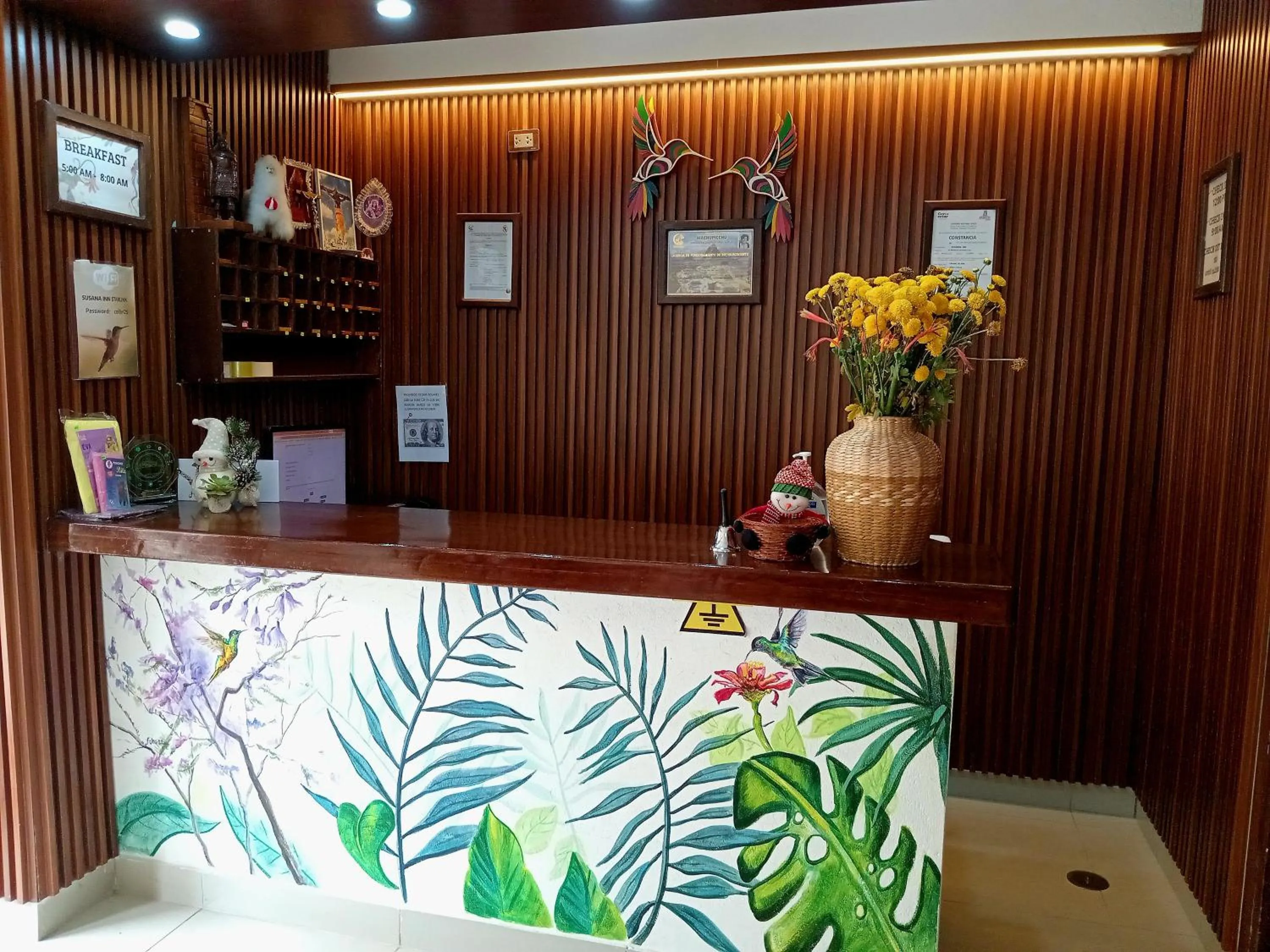 Lobby or reception in Susanna Inn MachuPicchu Hotel