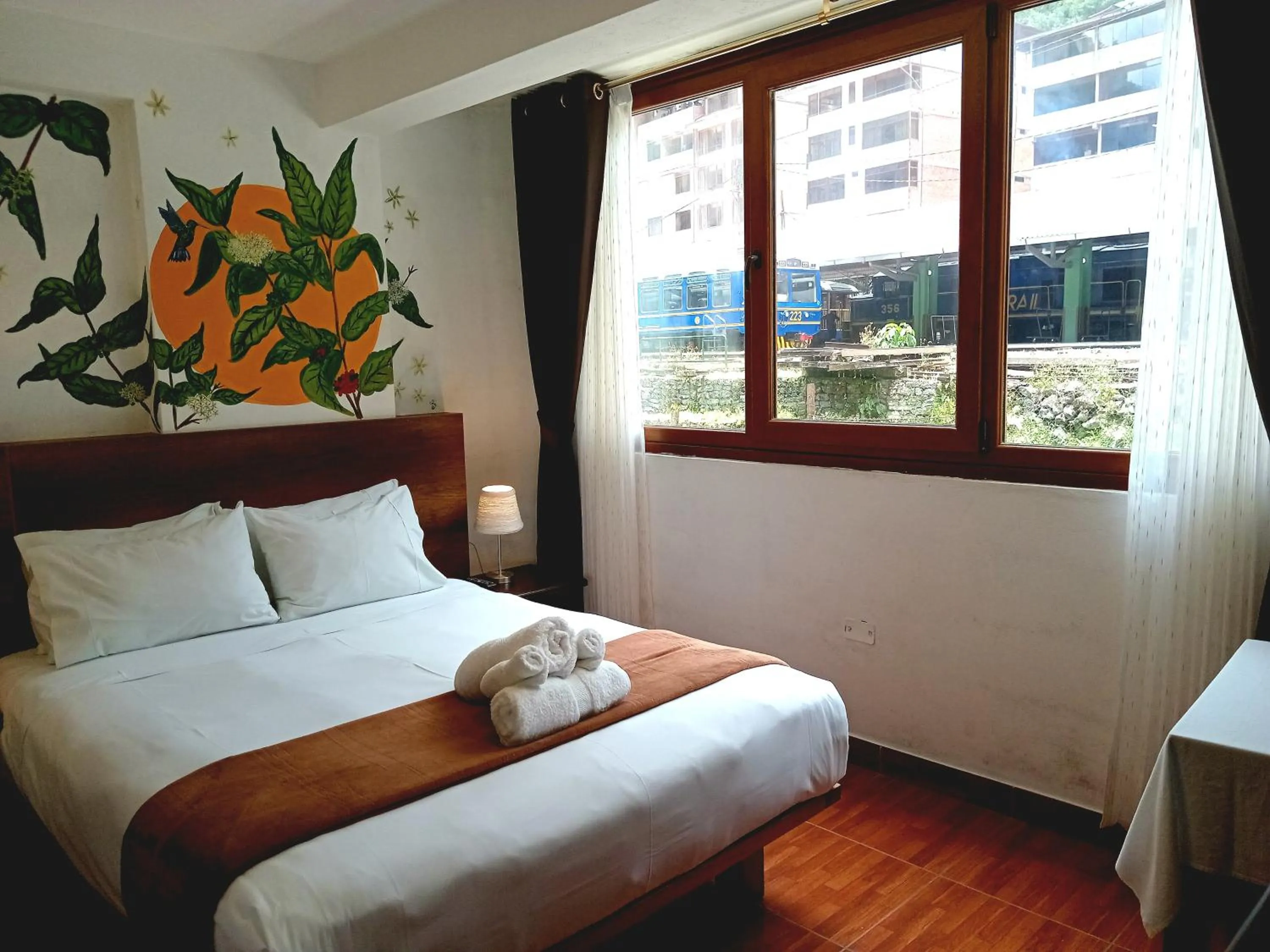 Bed in Susanna Inn MachuPicchu Hotel