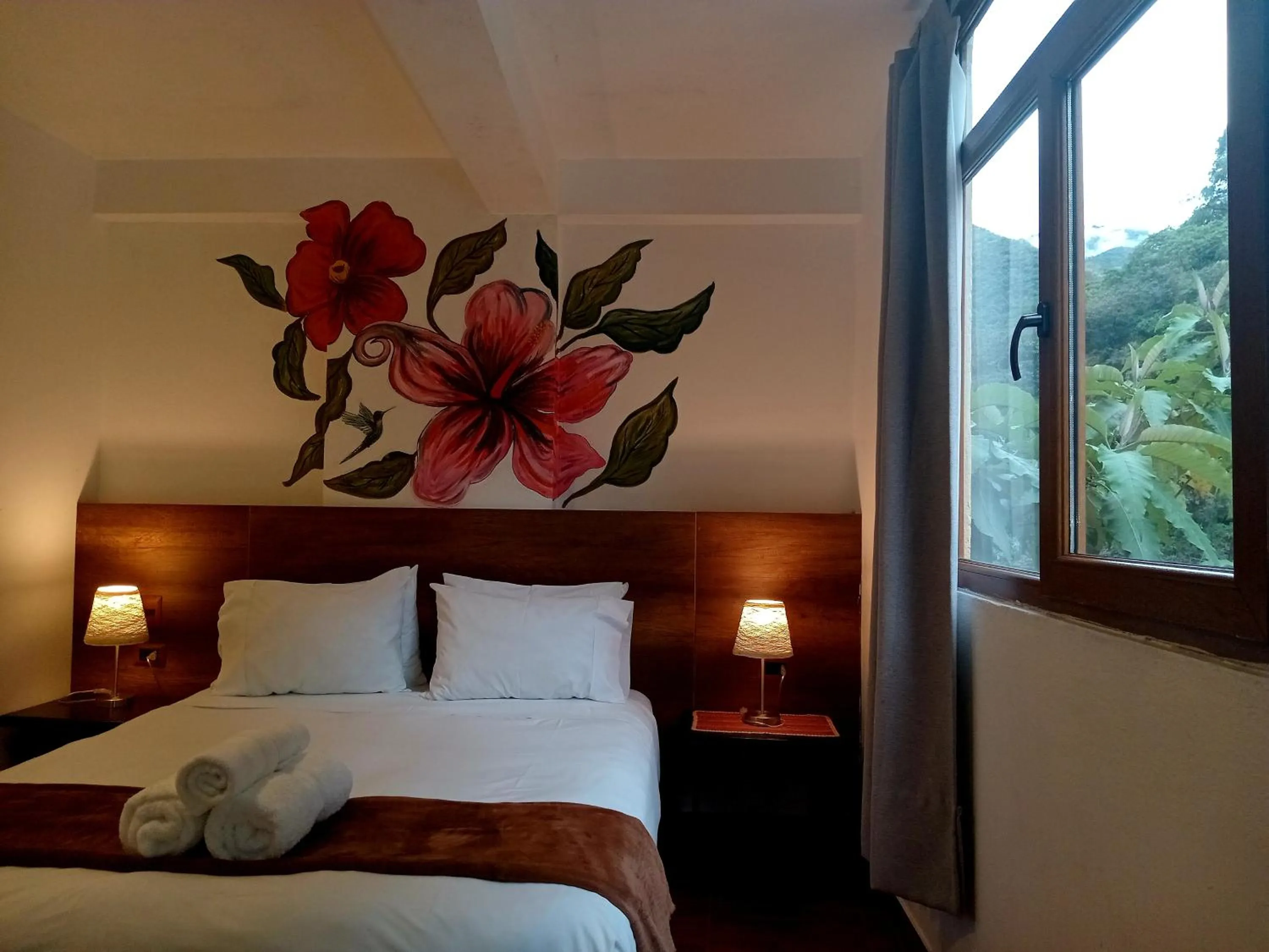 Garden view, Bed in Susanna Inn MachuPicchu Hotel