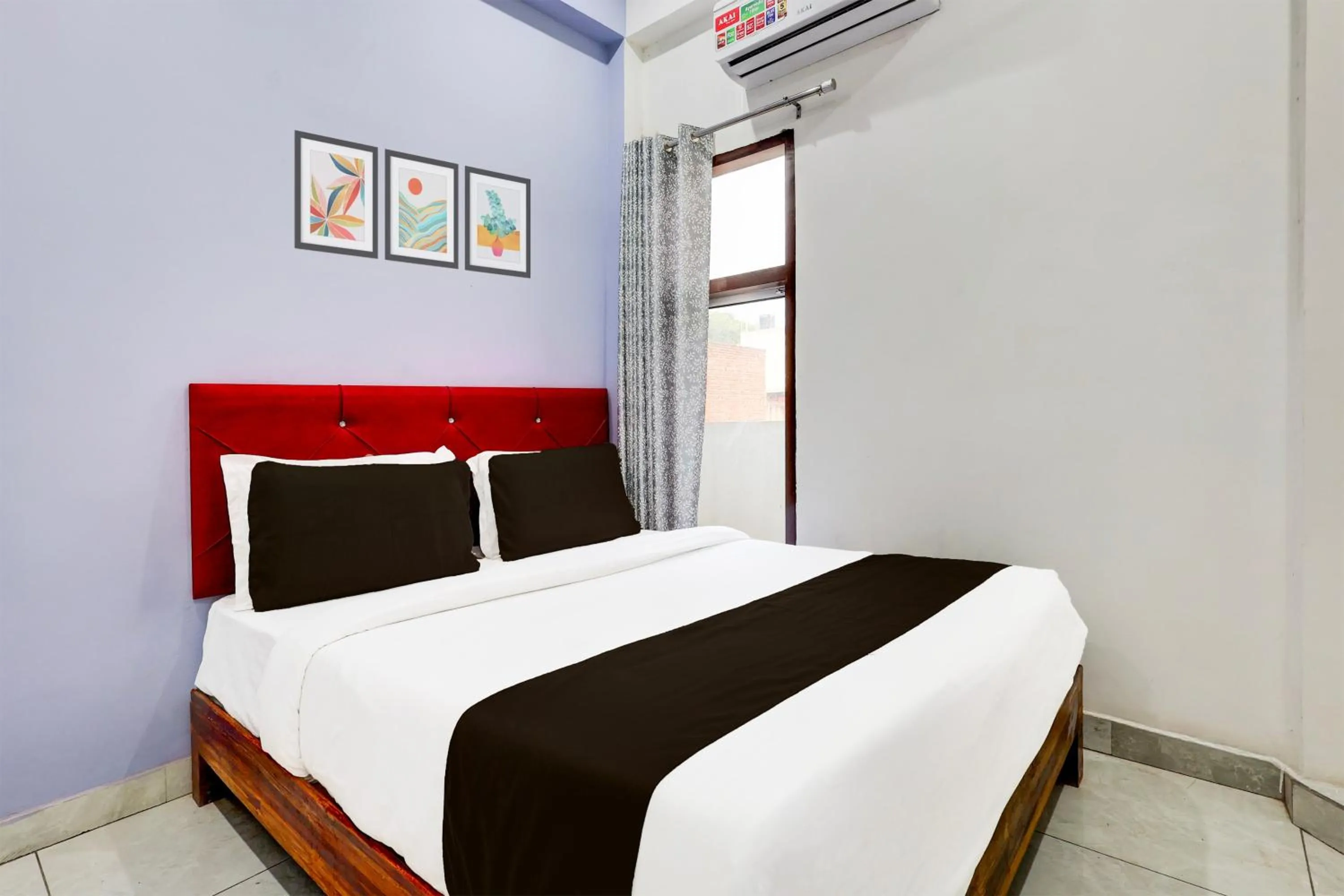 Bedroom, Bed in Super Hotel O Ambedkar Chowk Rewari formerly Hotel Shree