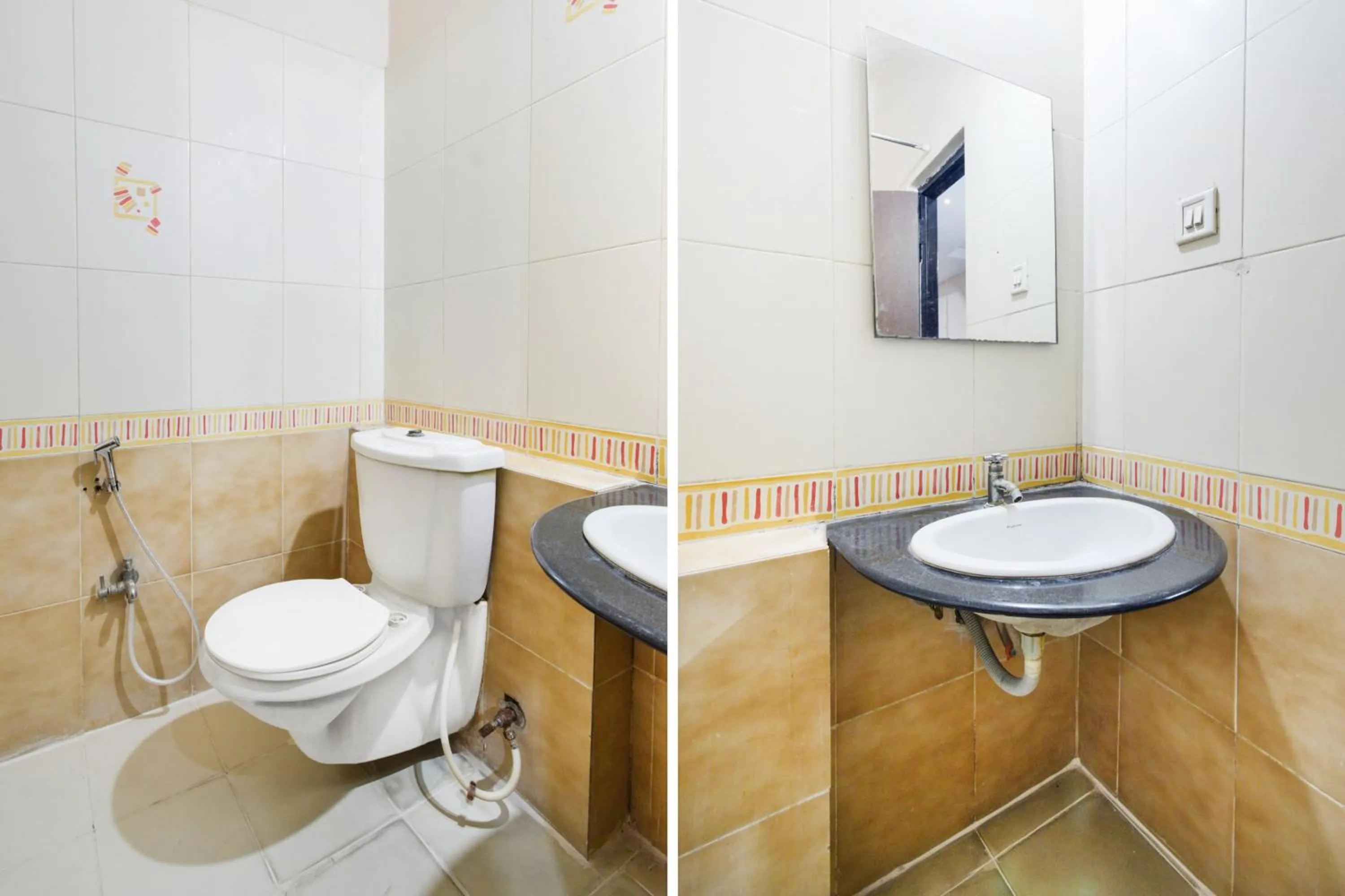 Bathroom in Townhouse OAK Secunderabad Near Railway Station Formerly Hotel Brahma