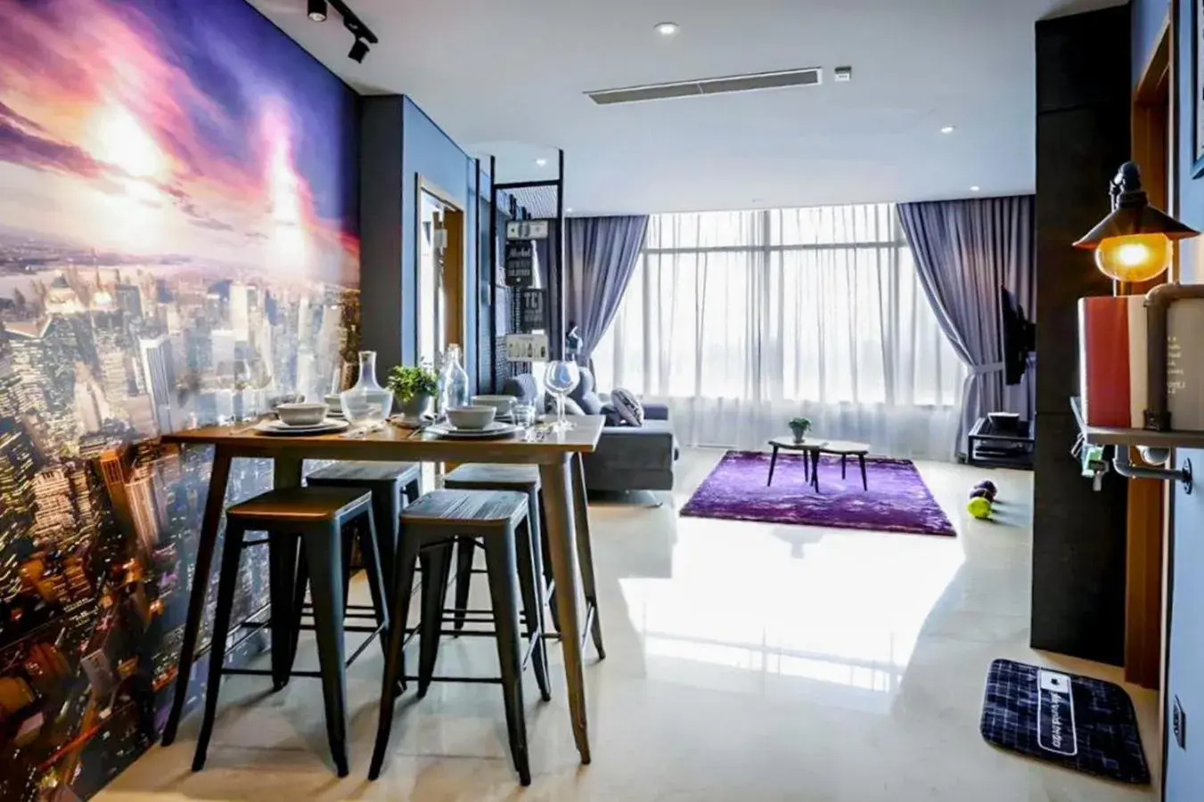 Living room, Bed in Vortex KLCC Vibes Living room, Bed in Vortex KLCC Vibes