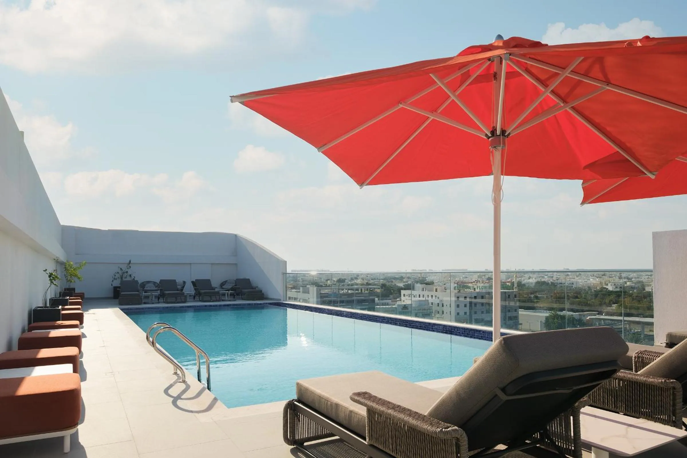 Pool view in Studio M Muscat