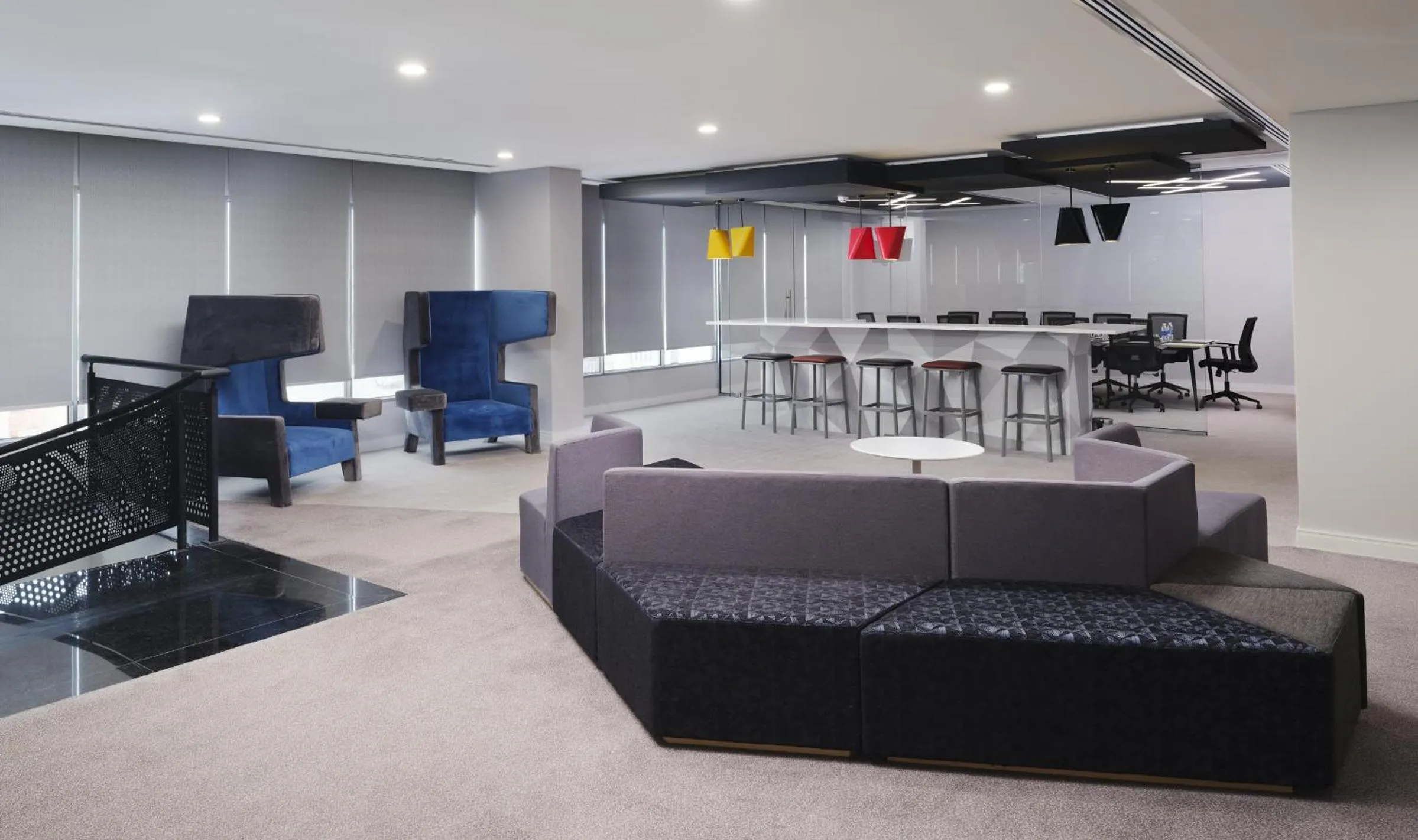 Seating area in Studio M Muscat