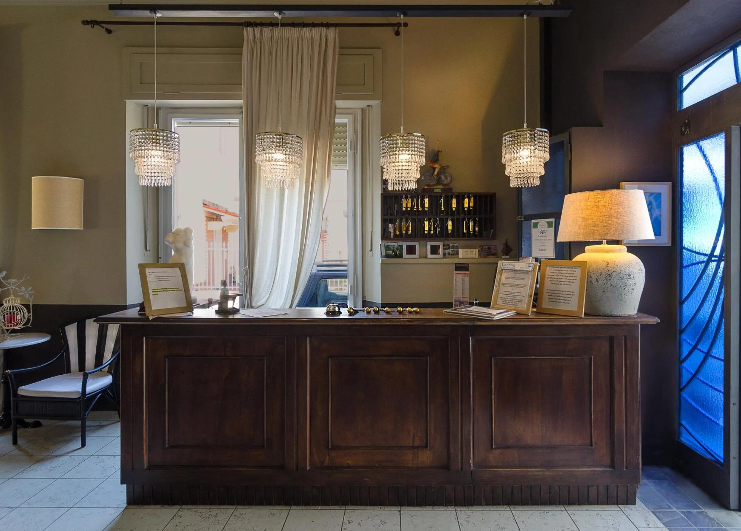 Lobby or reception in Hotel Le Focette