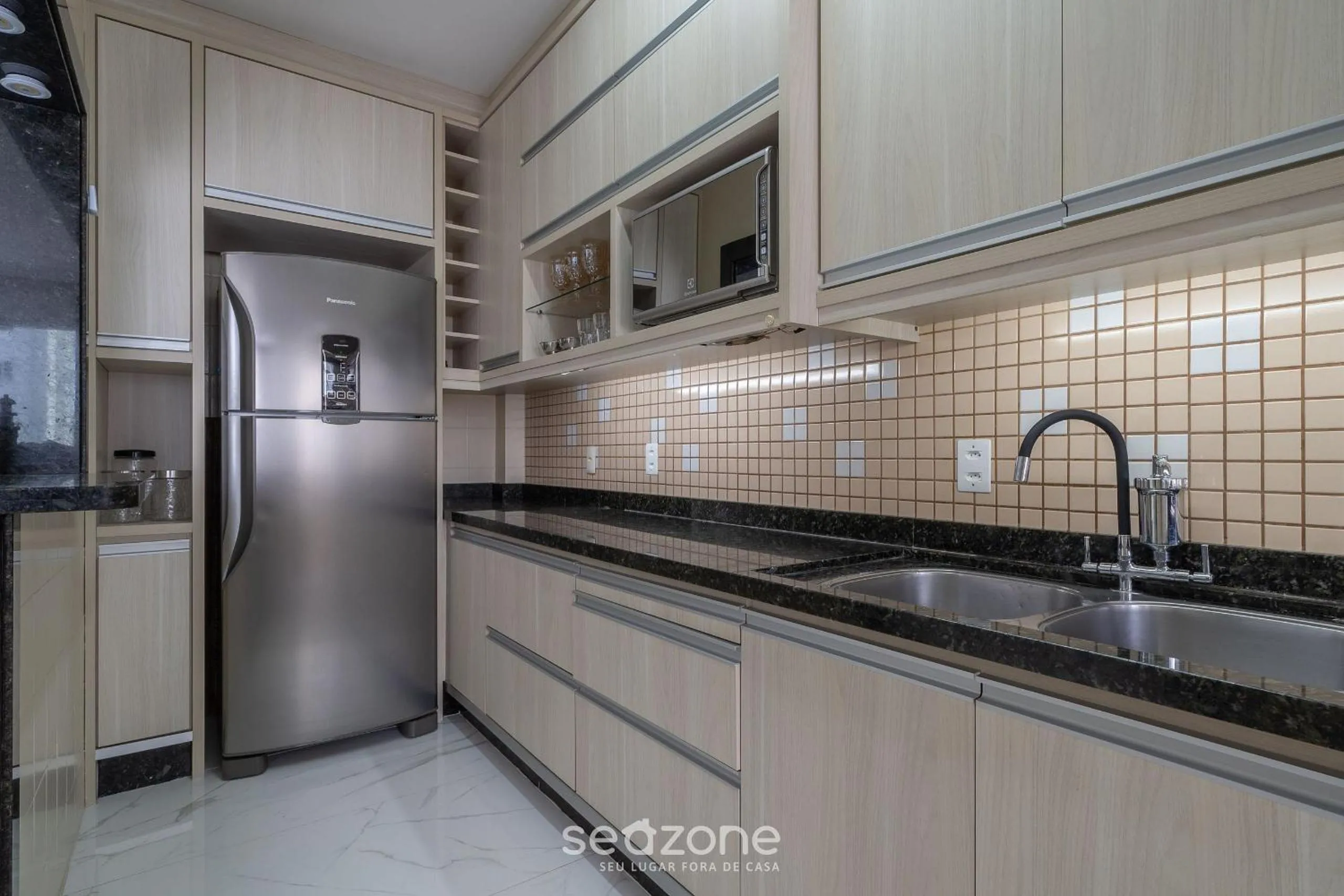 Kitchen or kitchenette in Apto Charmoso no Coração de BC EMF1003