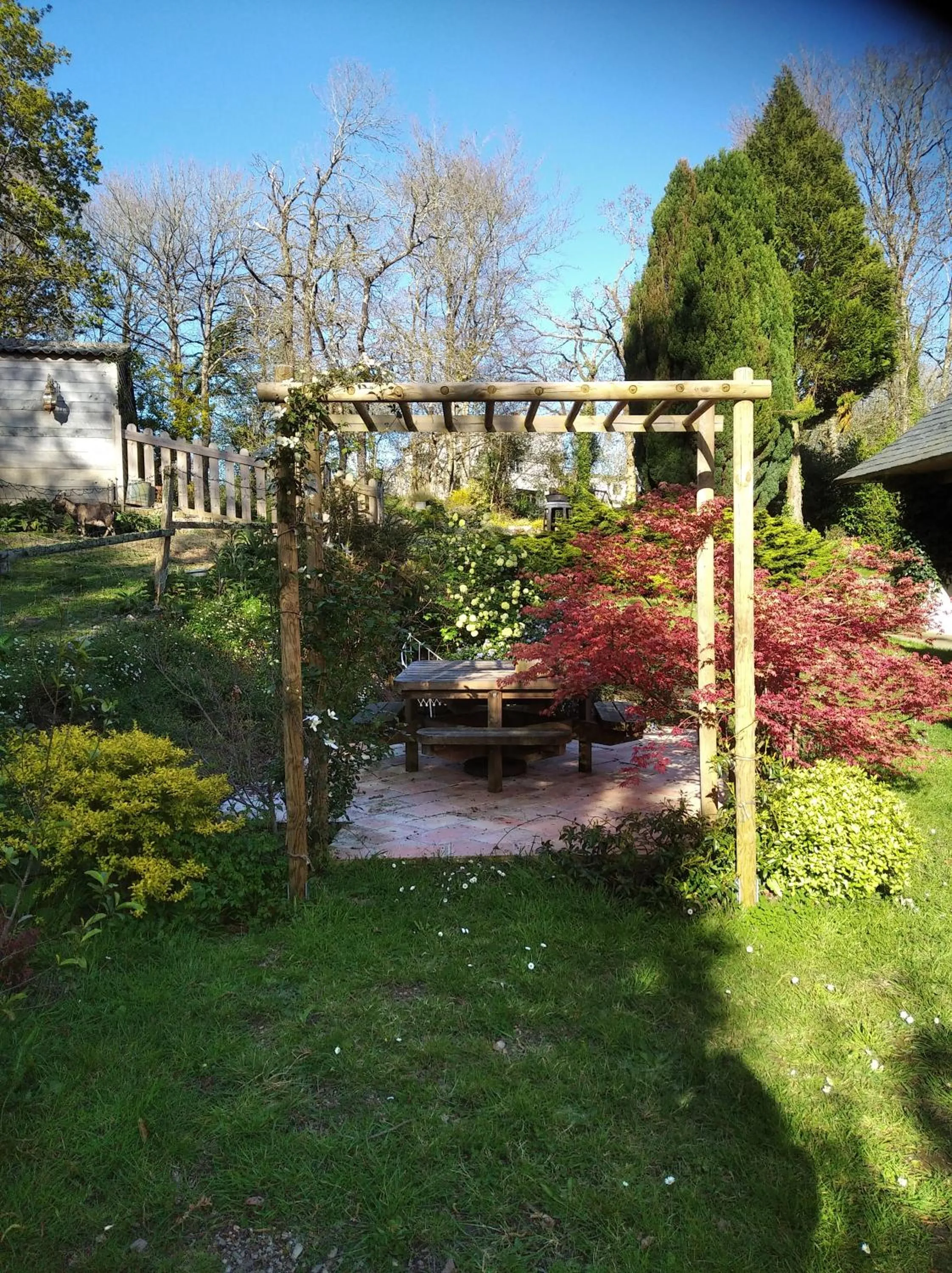 Patio in Maison dans un environnement boisé très calme