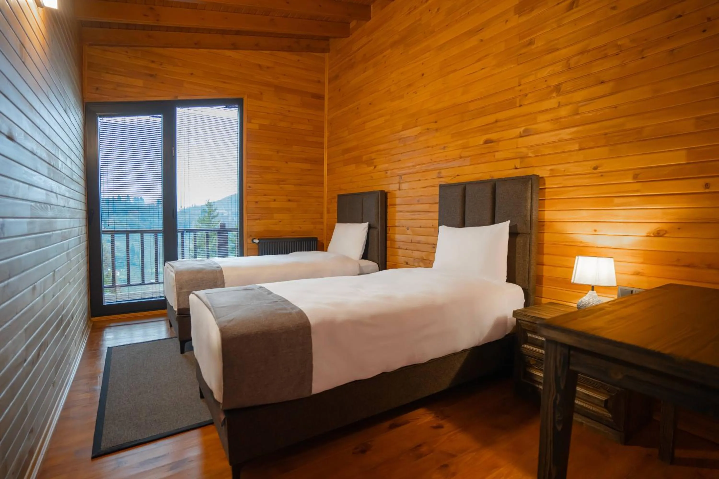 Bed in Mağmat Resort & Bungalows