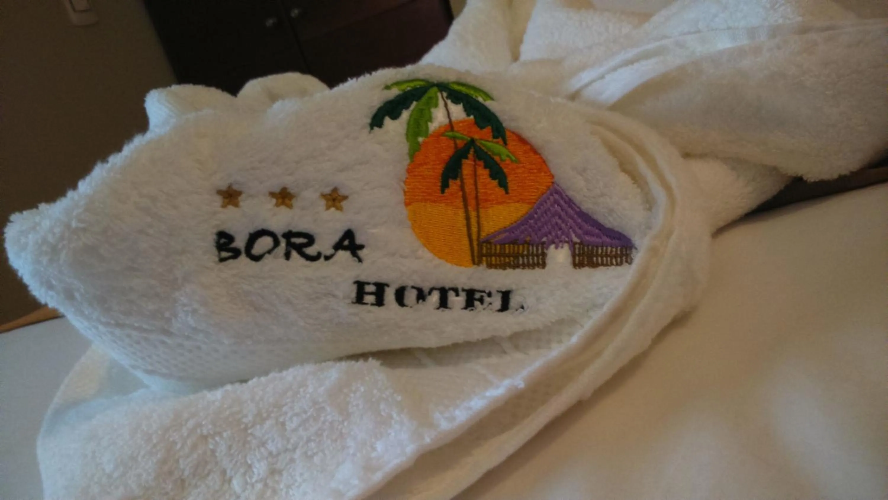 Property logo or sign, Bed in Bora Hotel