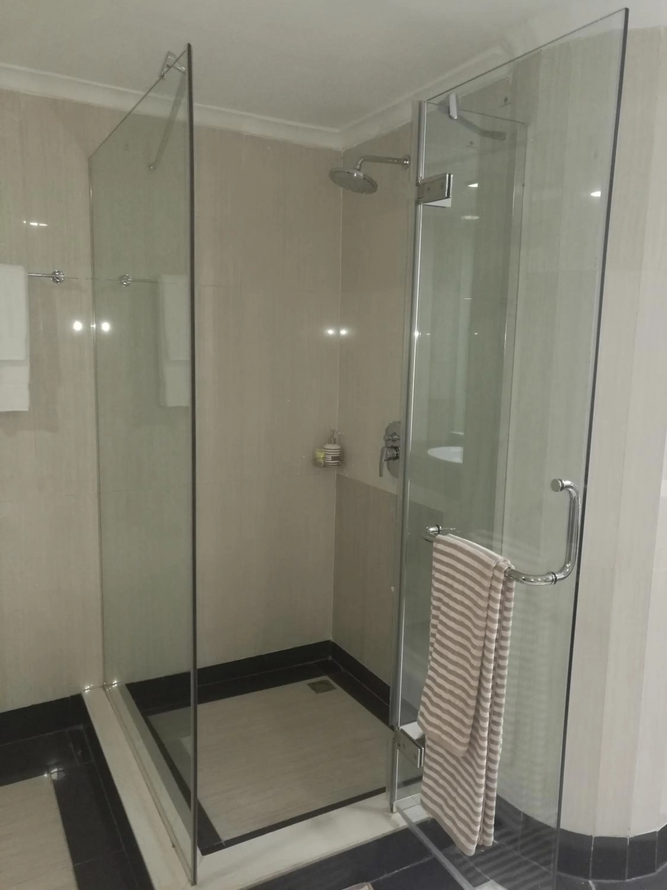 Shower in Peacock Hotel