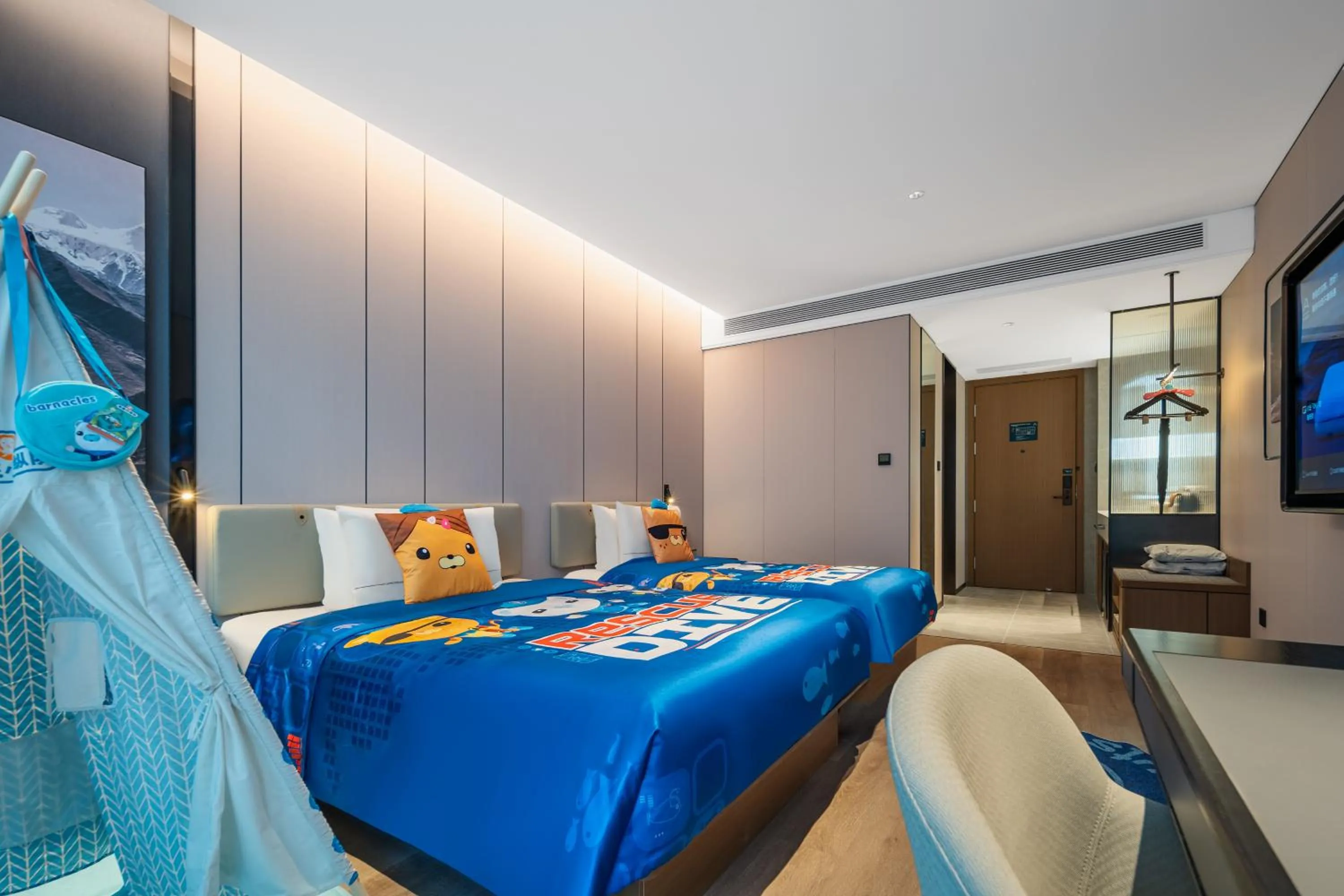 Bed in Atour Hotel Chongqing Jiangbei Airport Huanshan Park