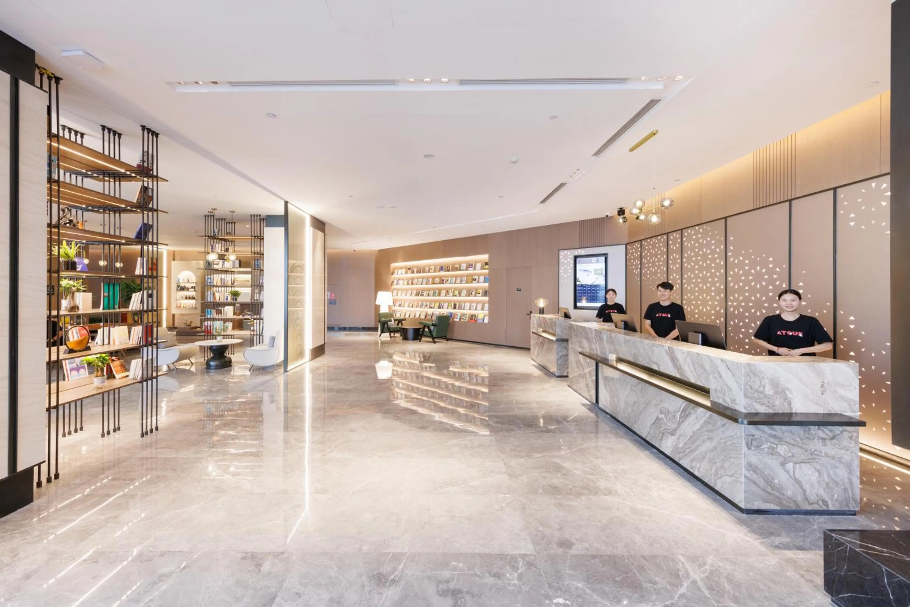 Living room in Atour Hotel Yuxi Nie'er Music Plaza
