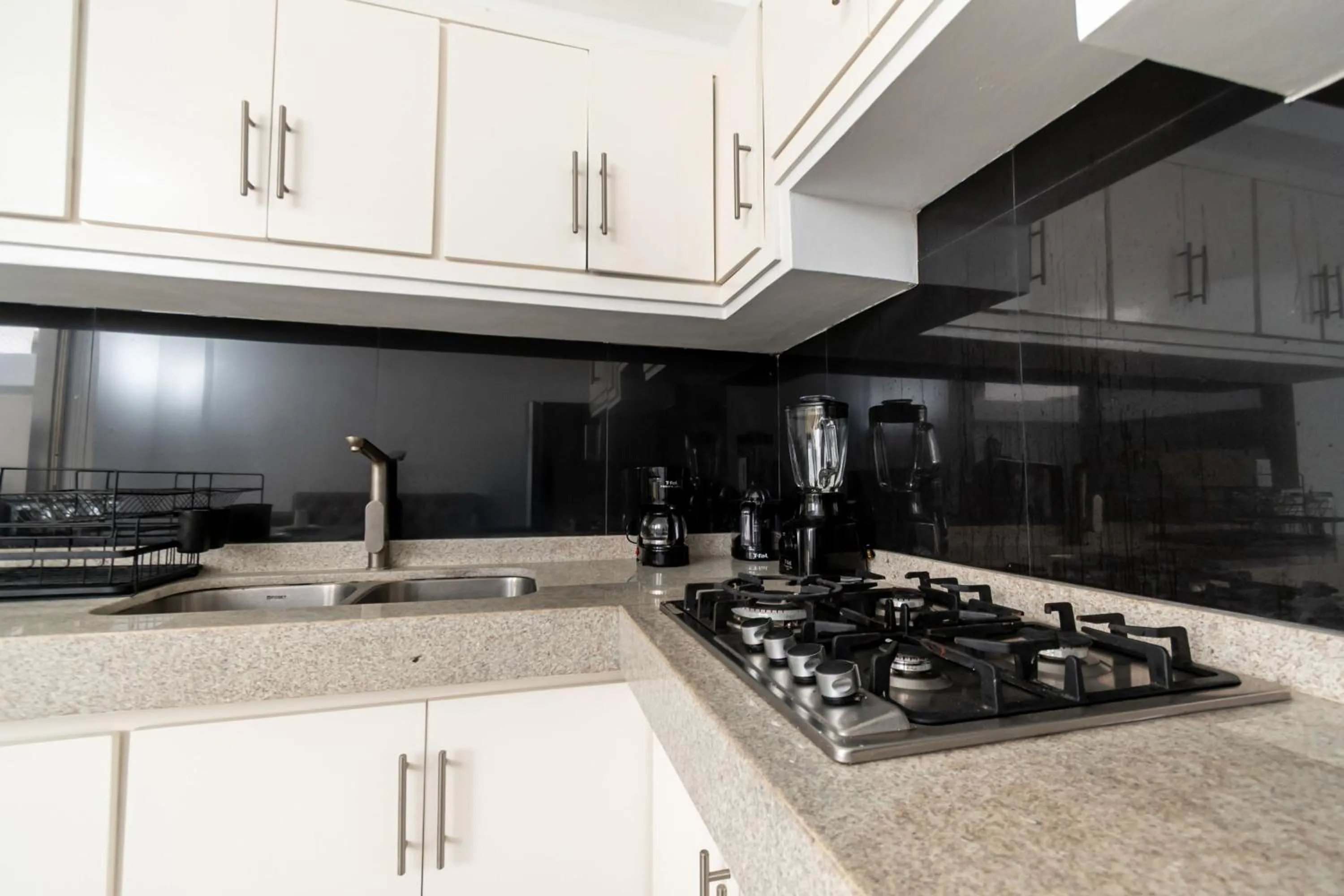 Kitchen or kitchenette in Safiro Suites Guayabitos Apartments - Adults Only