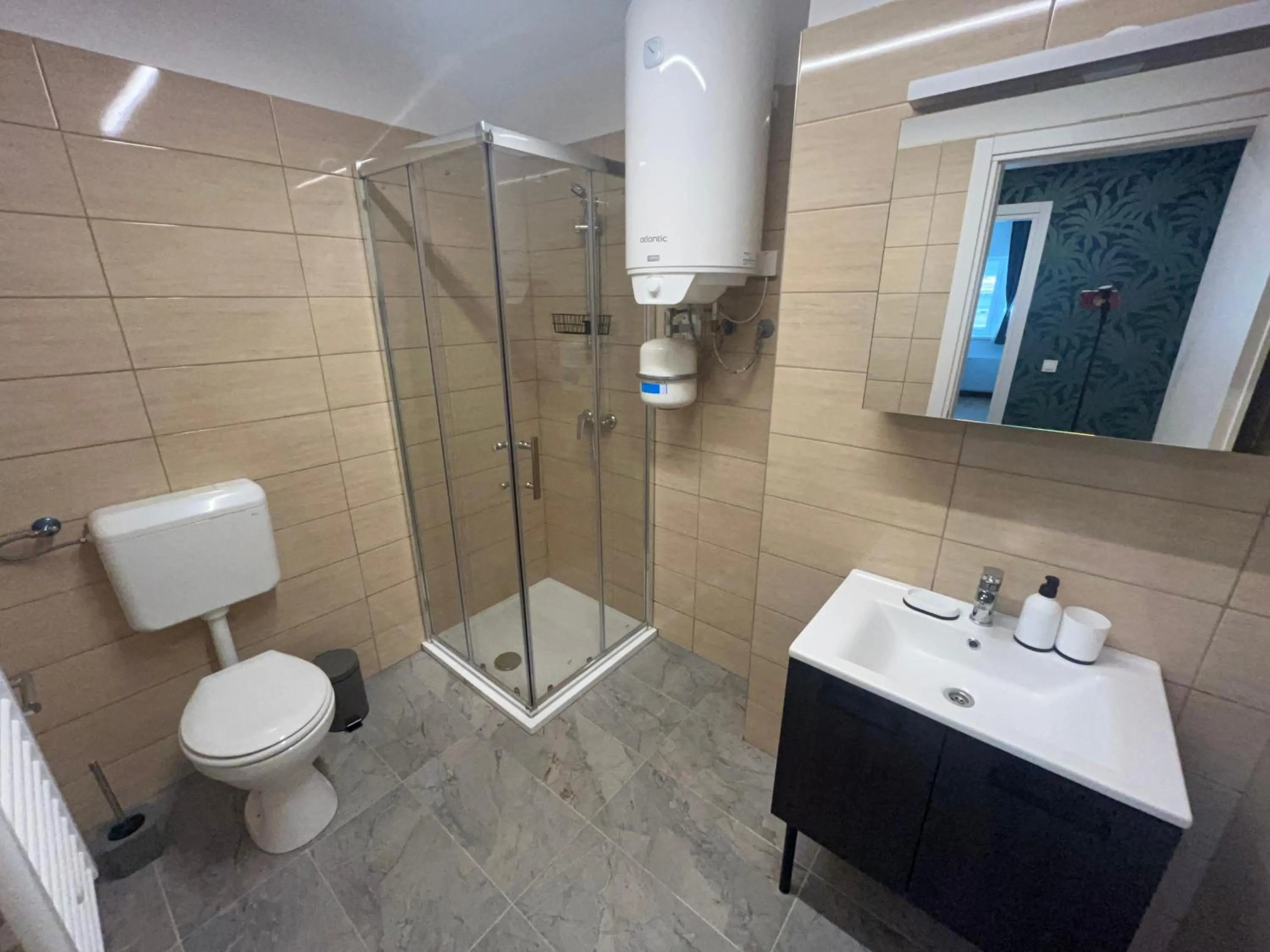 Shower in Motel Barka