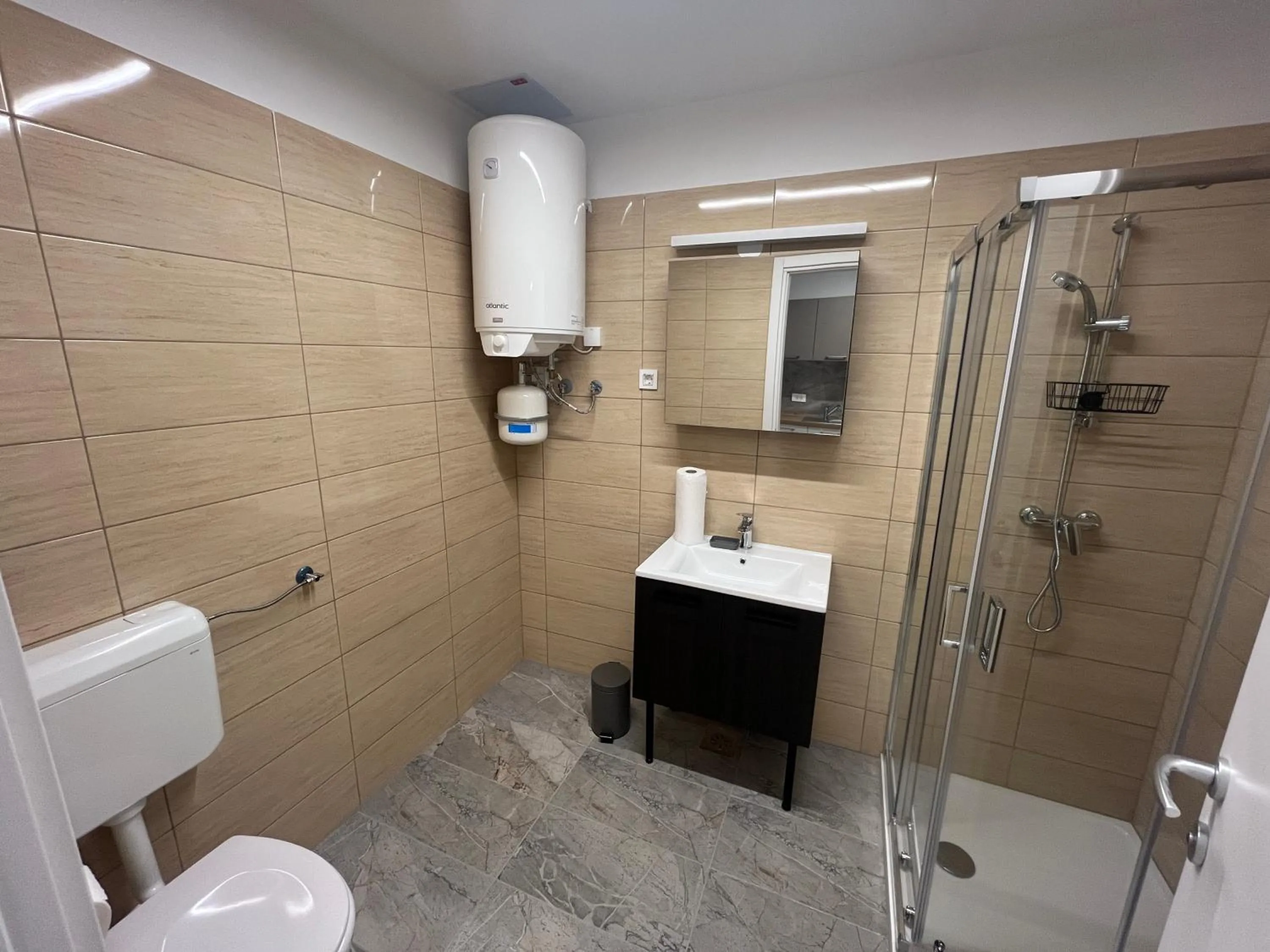 Shower in Motel Barka