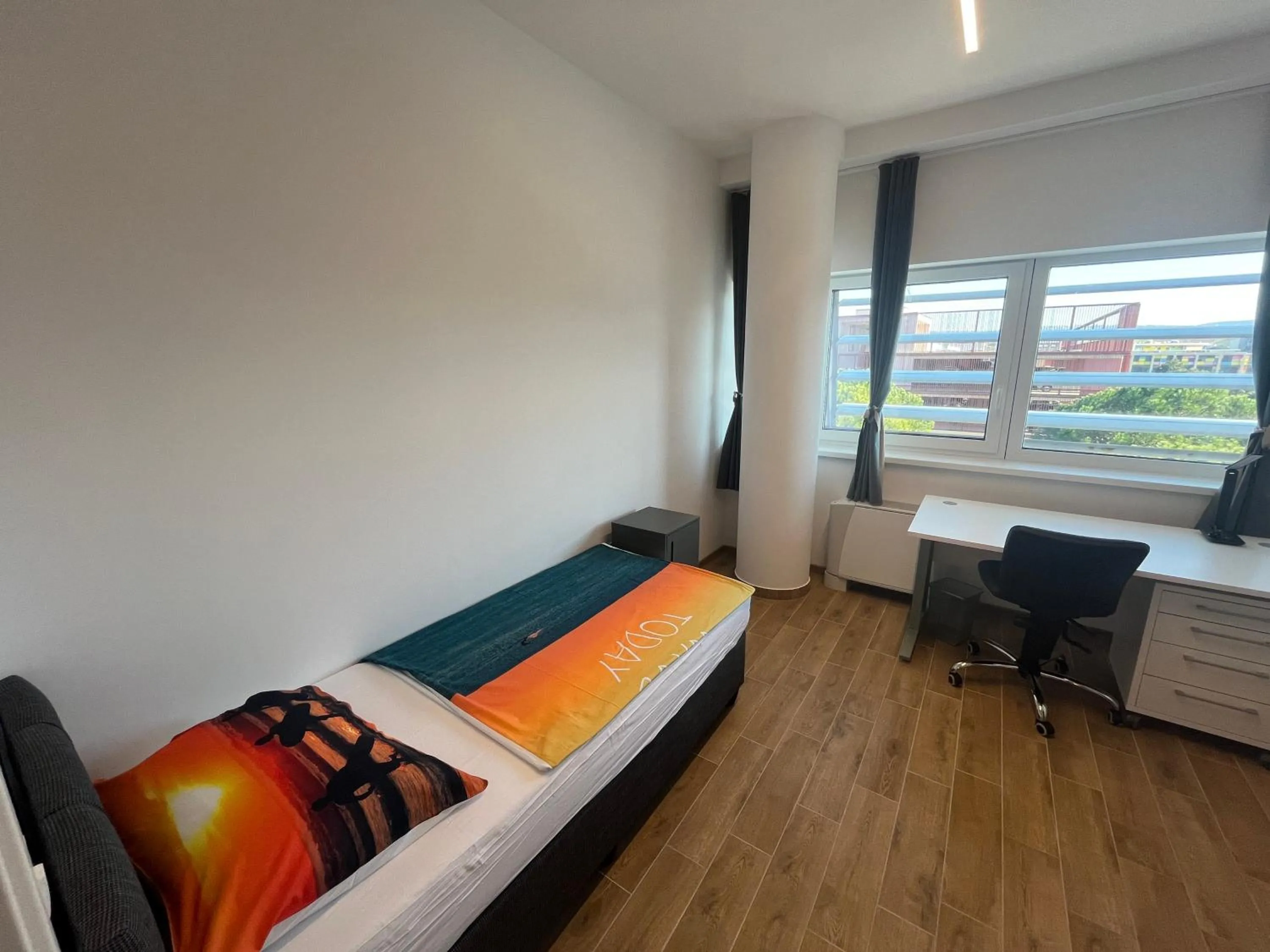 Bed in Motel Barka