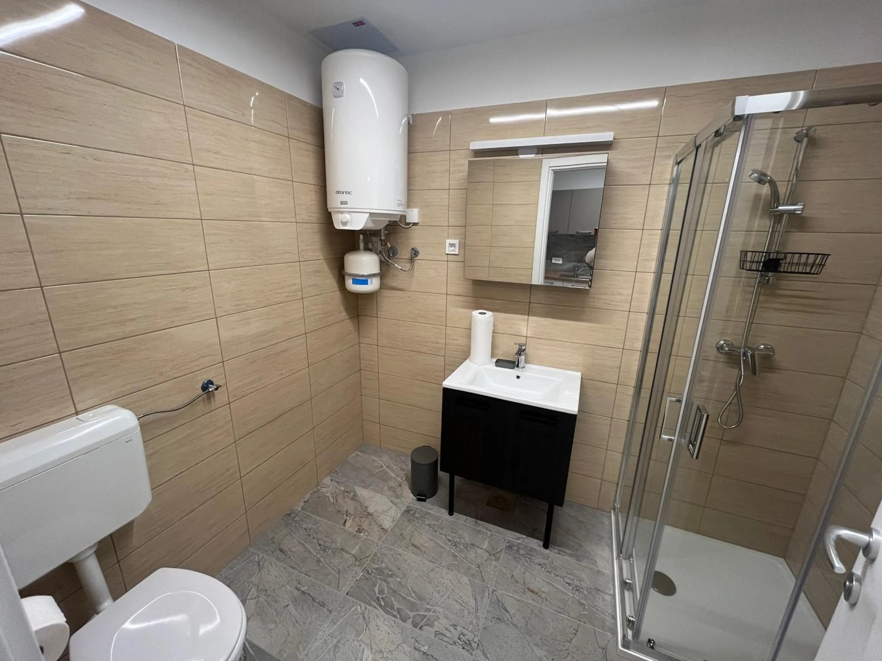 Shower in Motel Barka
