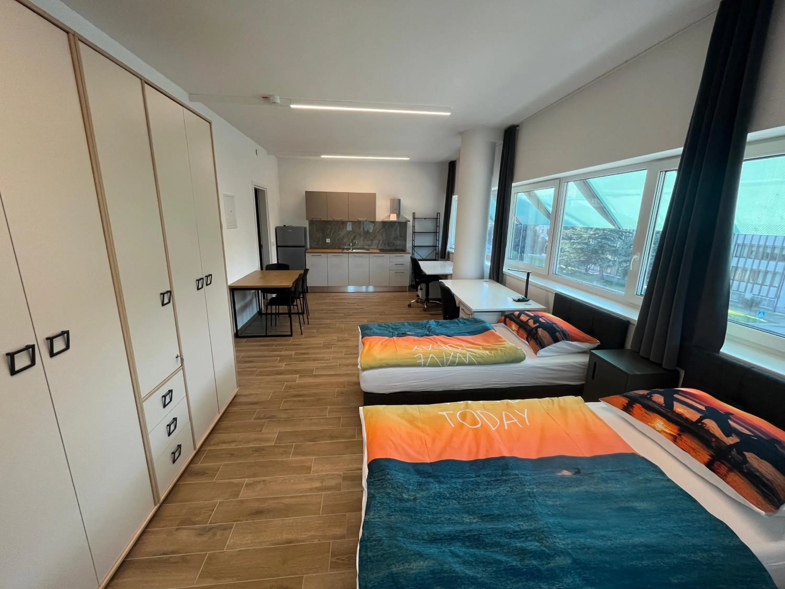 Bed in Motel Barka