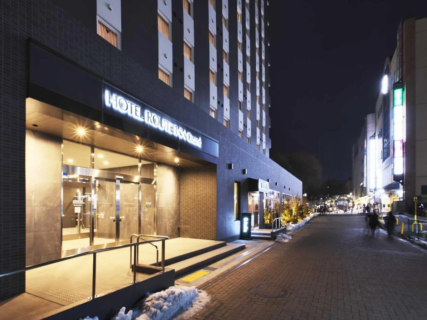 Facade/entrance in Hotel Route Inn Grand Fukushima Ekimae Higashiguchi