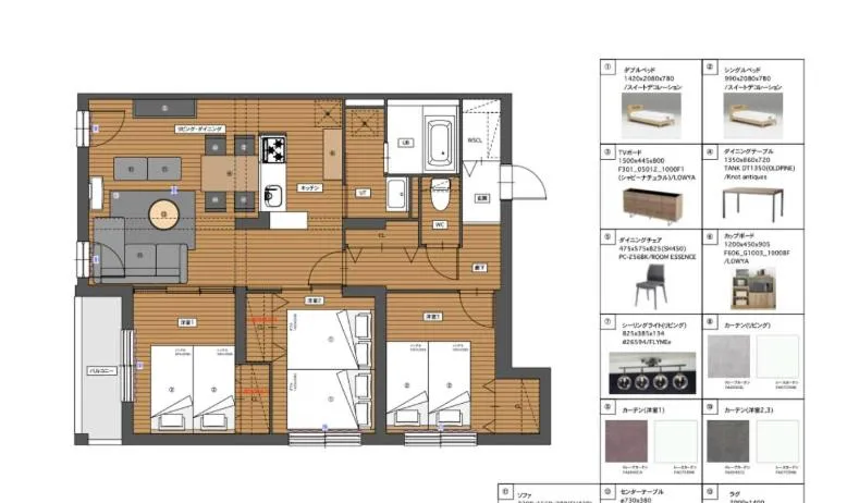 Floor plan in Zabo Hills 305
