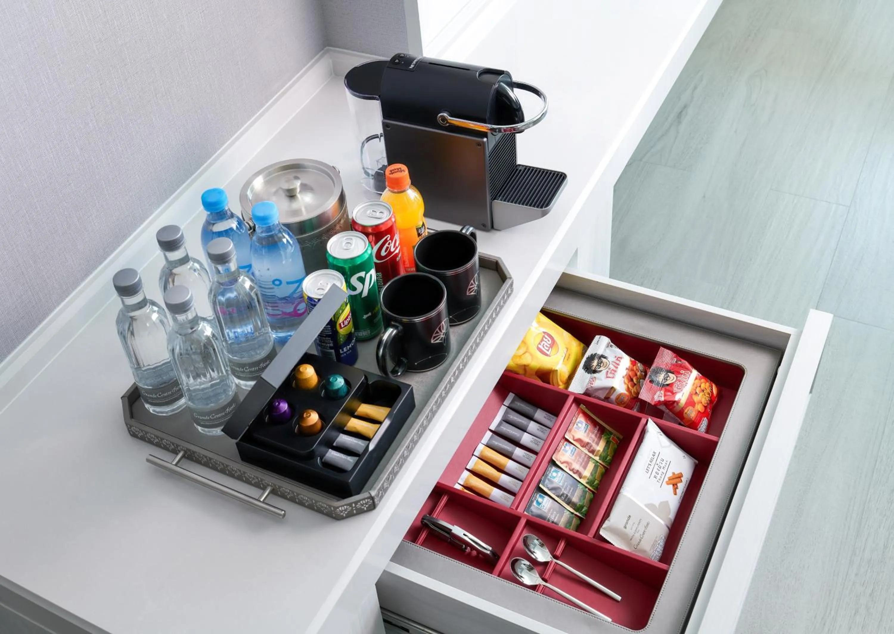 minibar in Grande Centre Point Lumphini Bangkok