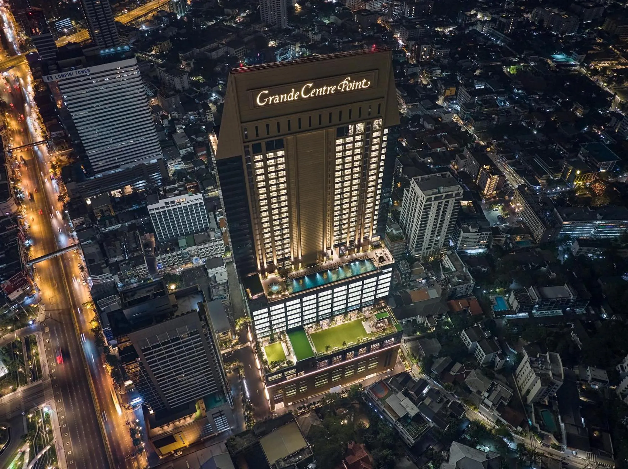 City view in Grande Centre Point Lumphini Bangkok