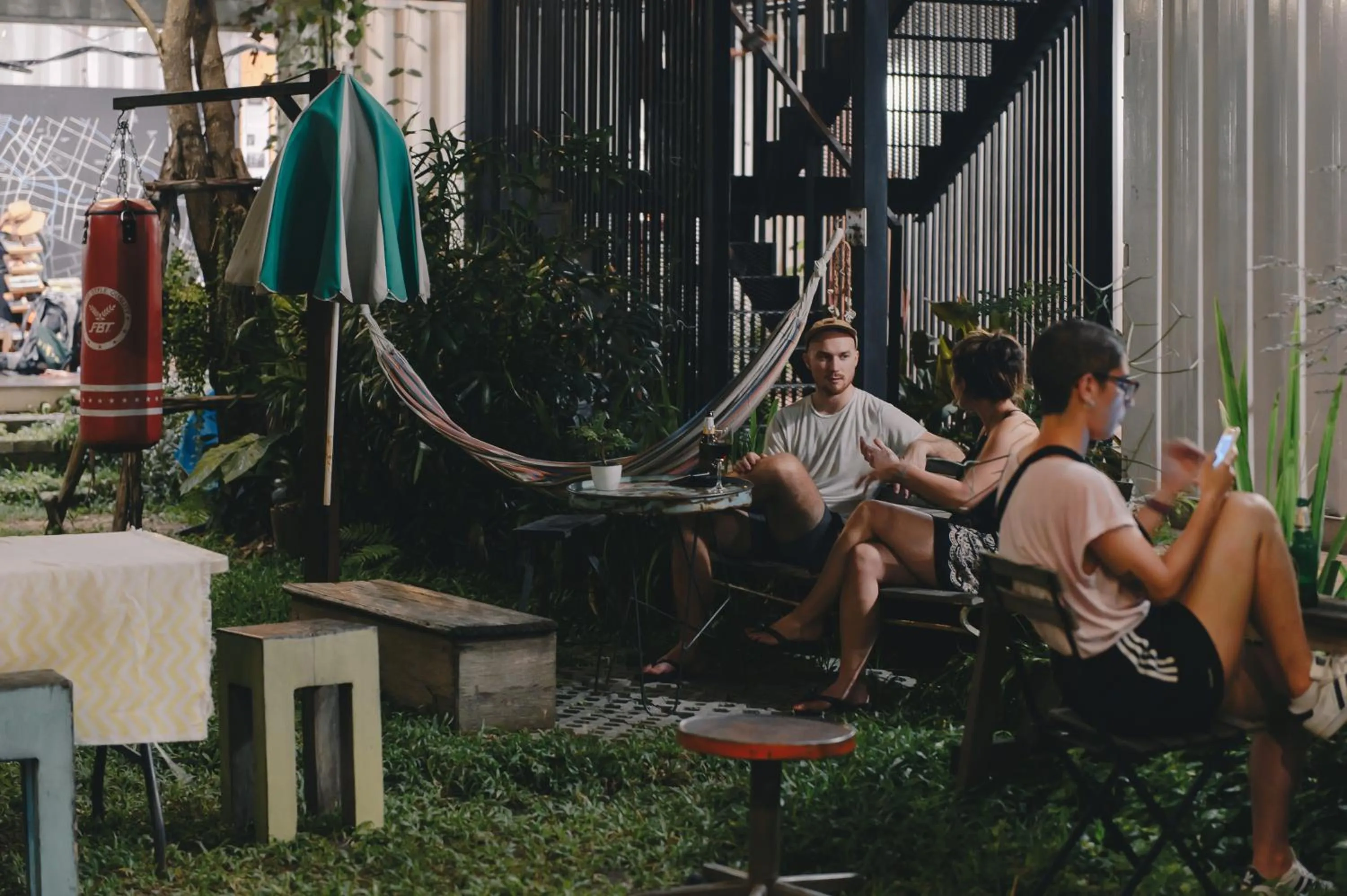 Garden in The Yard Bangkok Hostel