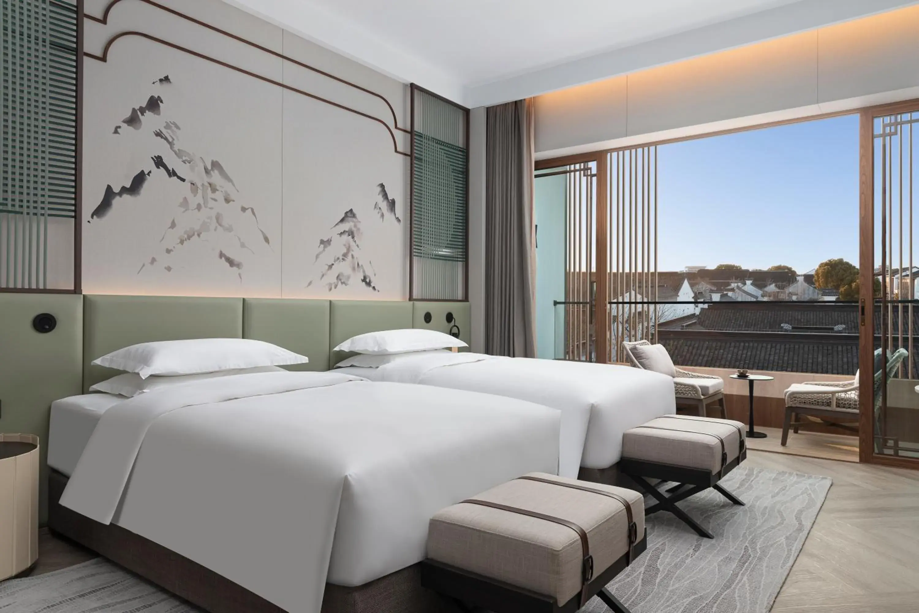 Deluxe Twin Room in Dangkou Ancient Town Hotel Wuxi MGallery Collection Deluxe Twin Room in Dangkou Ancient Town Hotel Wuxi MGallery Collection