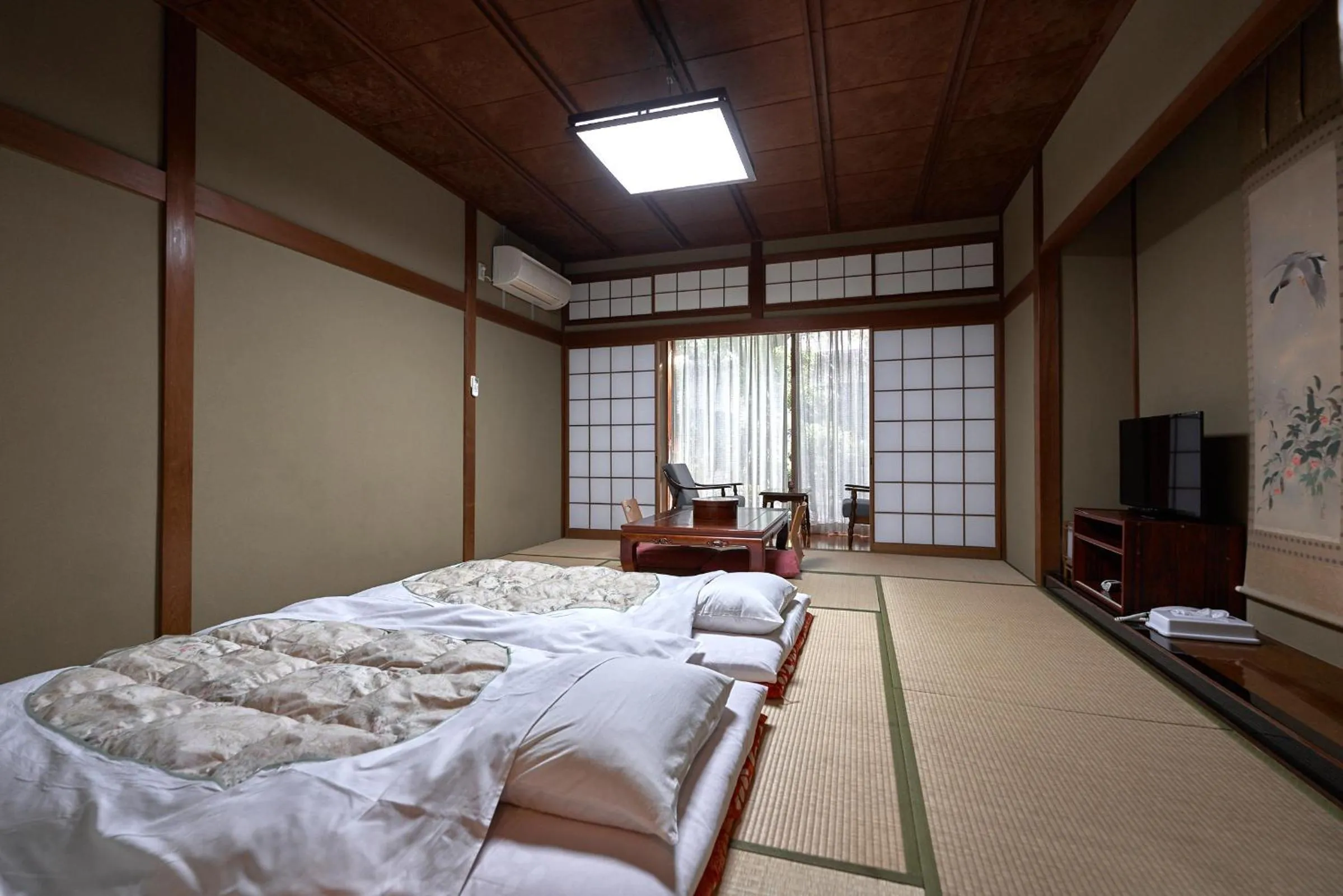 Bed in Ryokan Yamamuro