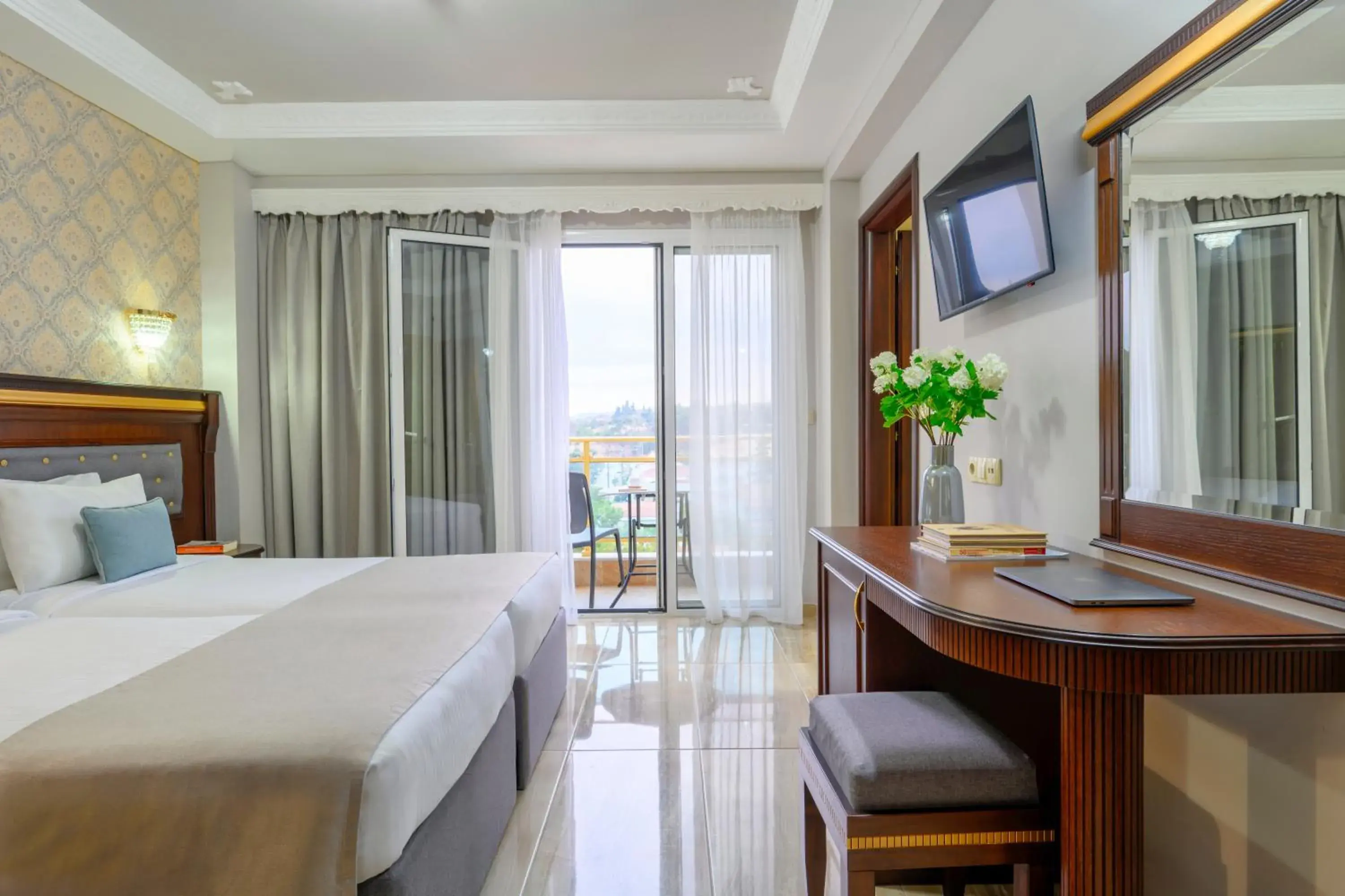 Bed in EONA BEACH RESORT by Greek Pride Bed in EONA BEACH RESORT by Greek Pride