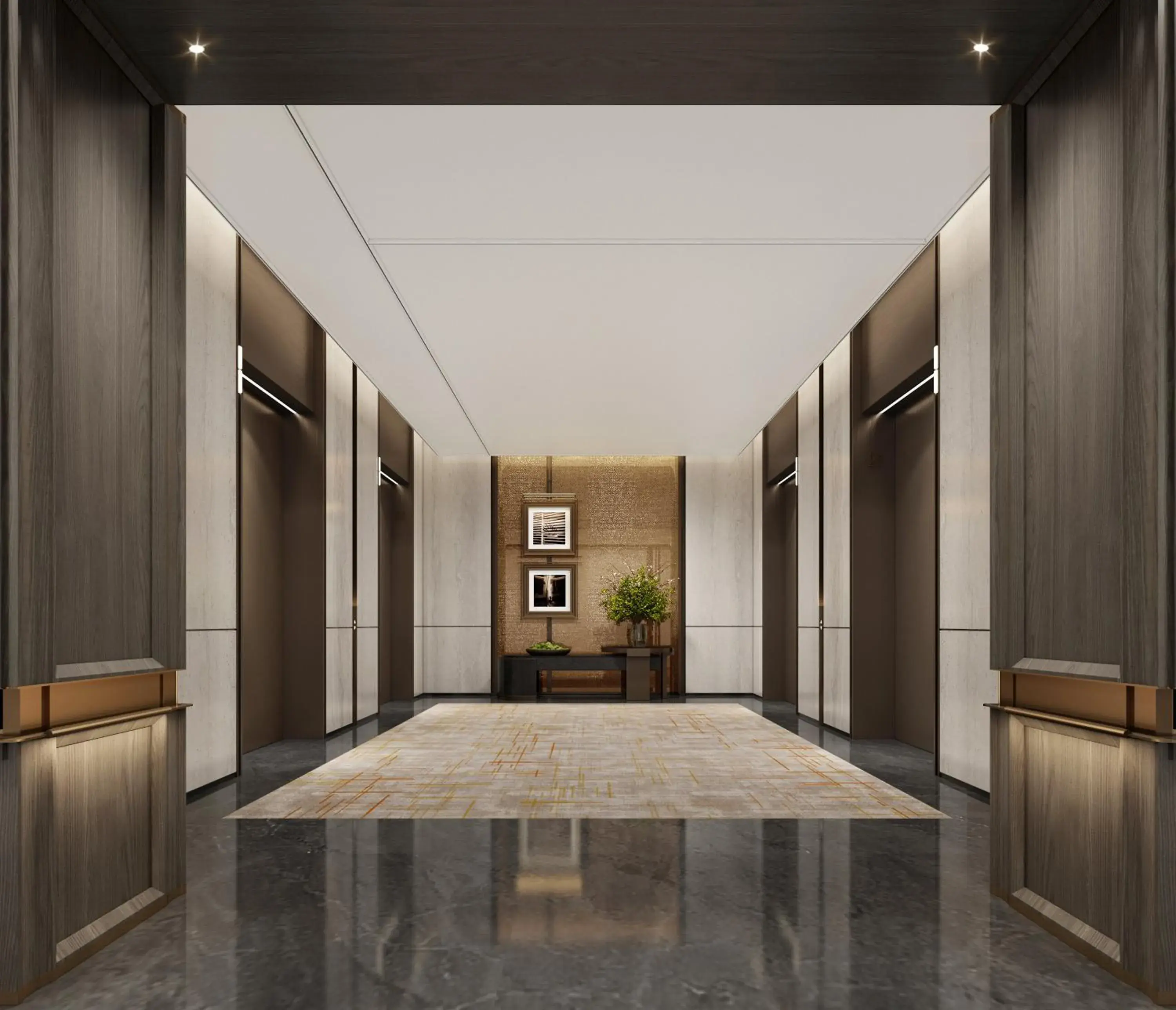 Lobby or reception in Crowne Plaza Jingmen by IHG Lobby or reception in Crowne Plaza Jingmen by IHG