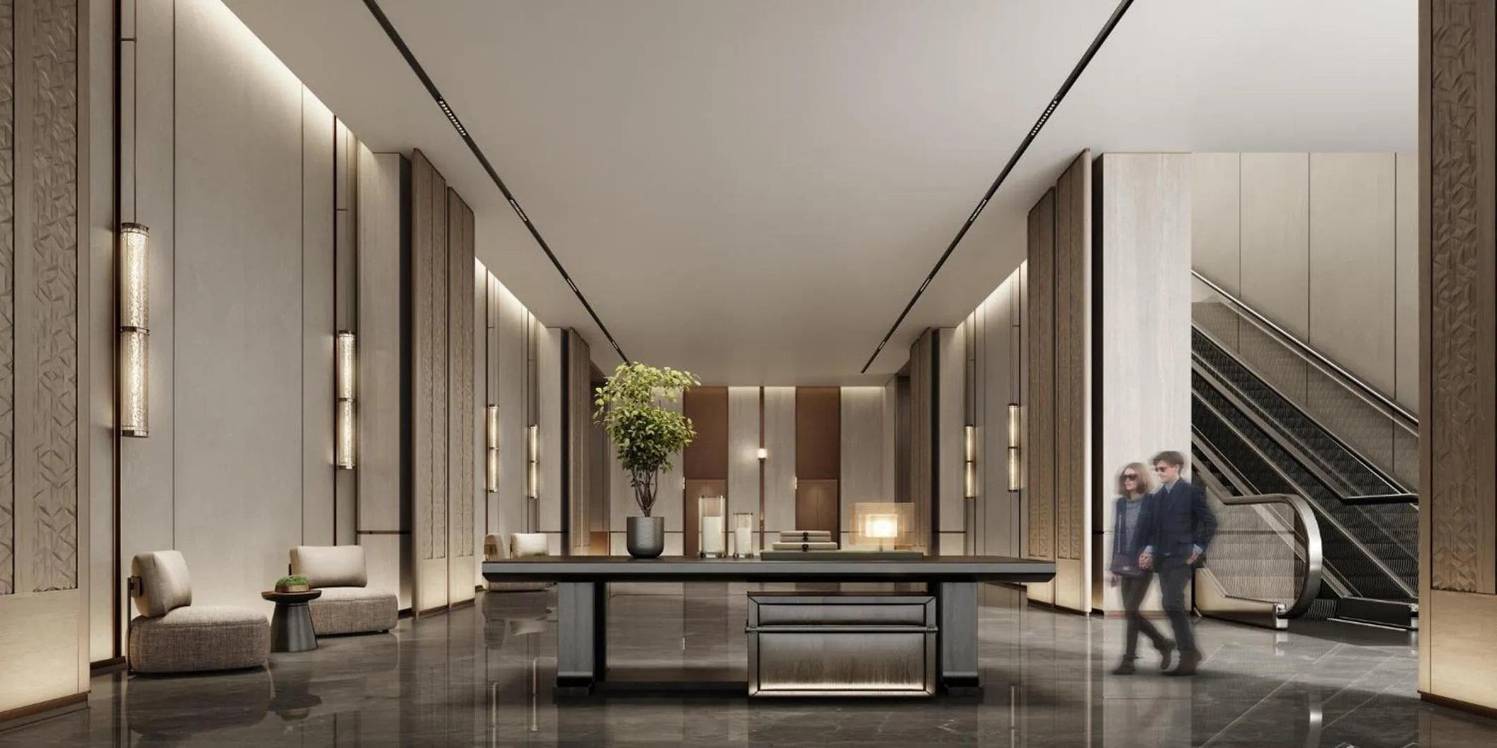 Lobby or reception in Crowne Plaza Jingmen by IHG