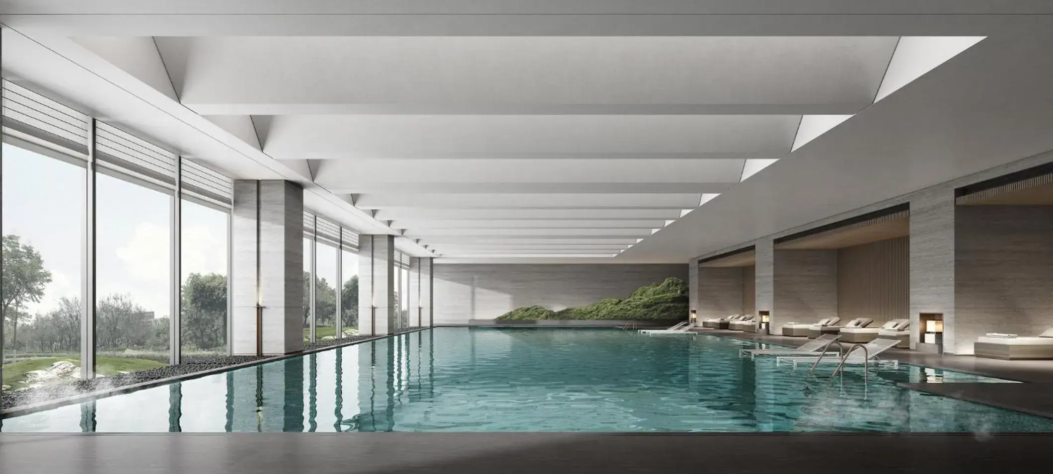 Swimming pool in Crowne Plaza Jingmen by IHG Swimming pool in Crowne Plaza Jingmen by IHG