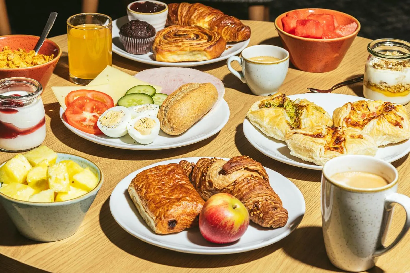 Continental breakfast in Point A Hotel Dublin Liberties