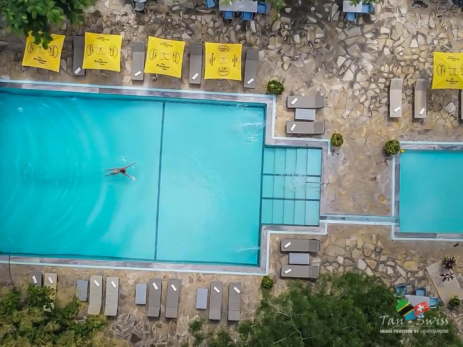 Bird's eye view in Tan-Swiss Lodge
