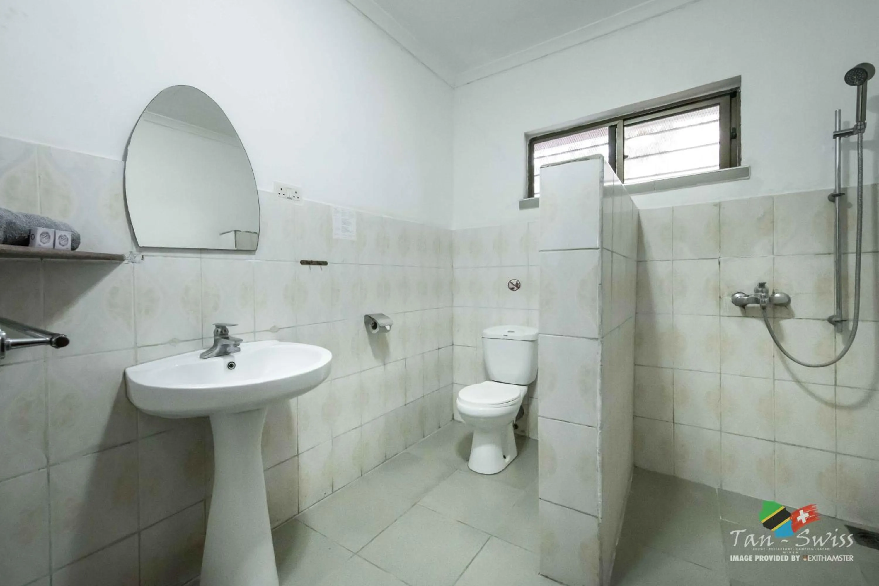 Bathroom in Tan-Swiss Lodge