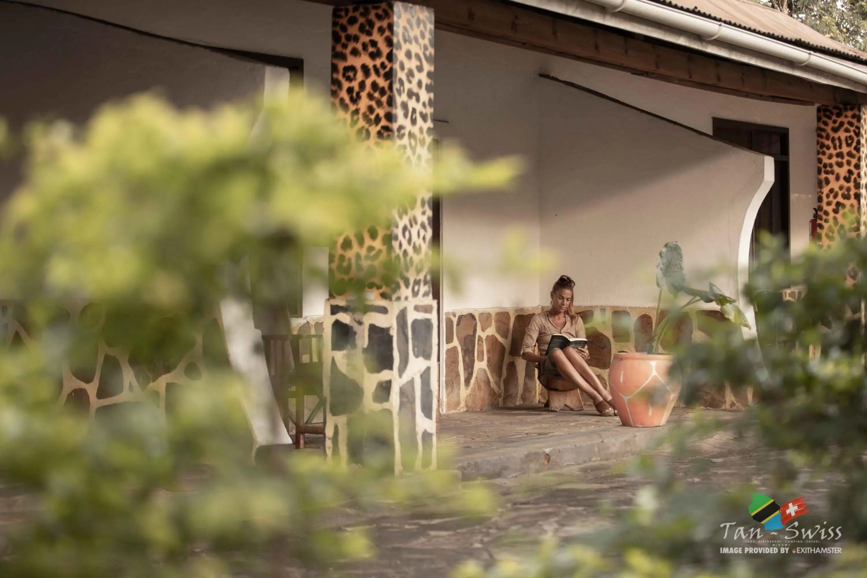 People in Tan-Swiss Lodge