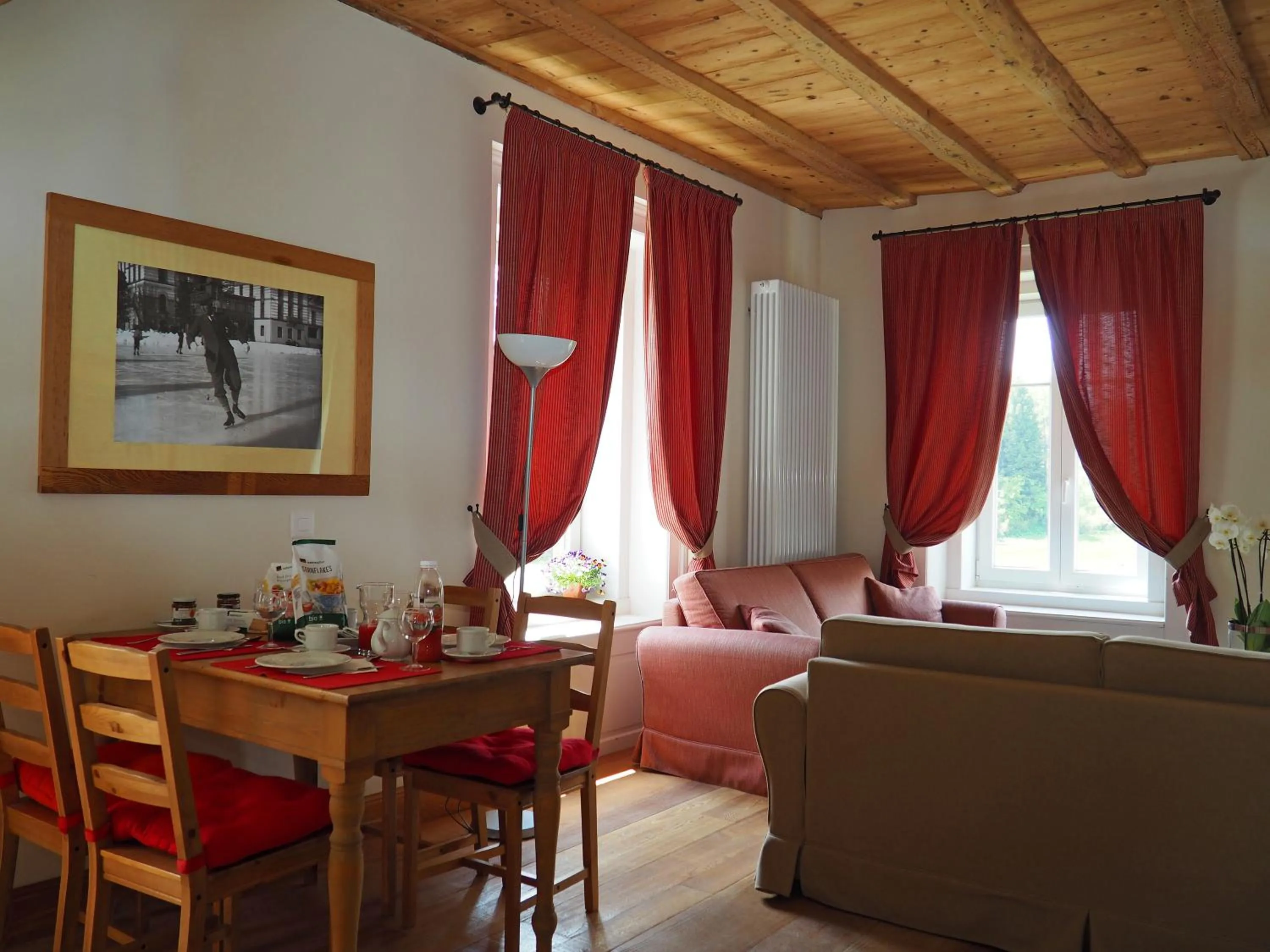 Living room in Maloja Palace Residence Engadin-St Moritz CO2-Neutral