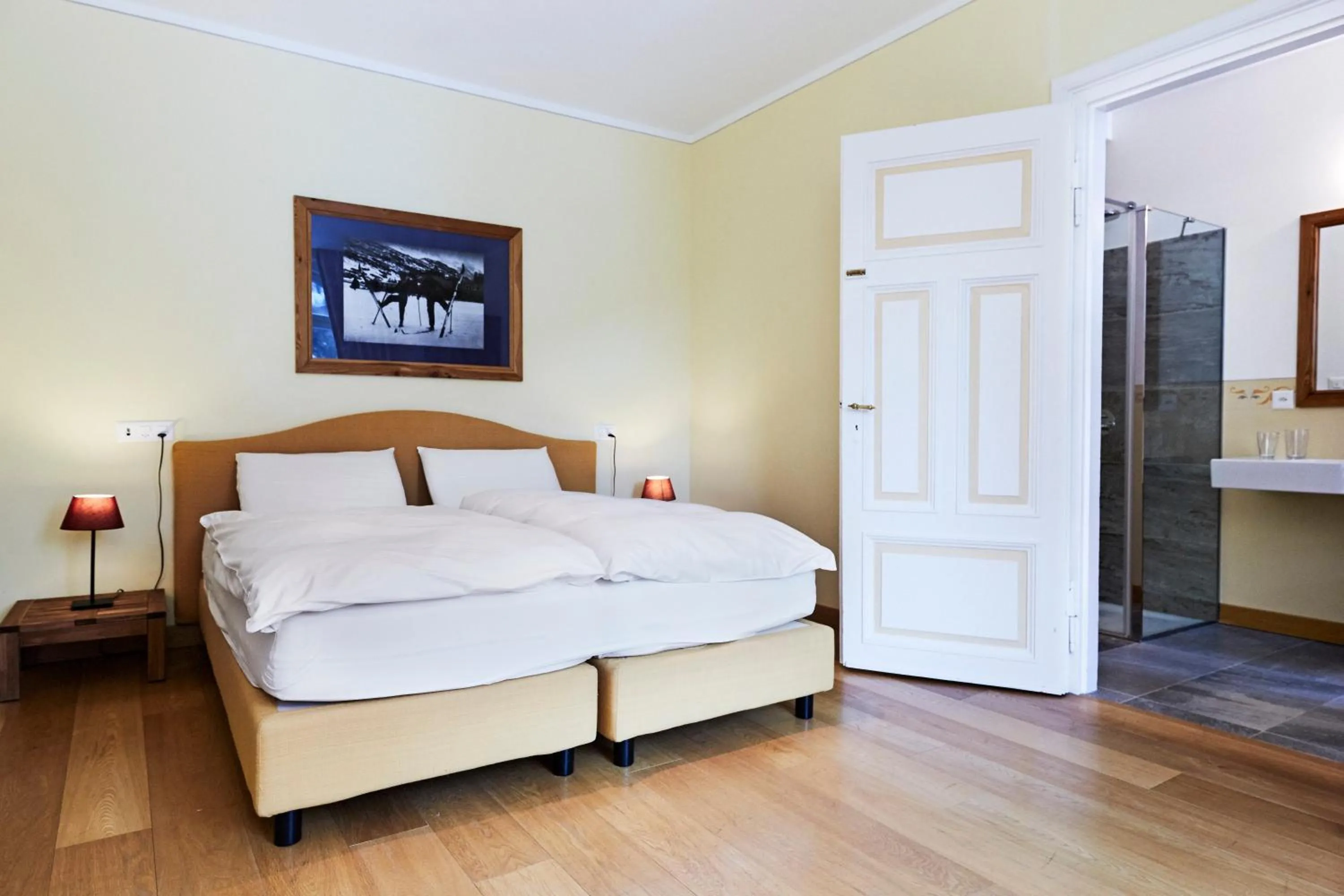 Bed in Maloja Palace Residence Engadin-St Moritz CO2-Neutral