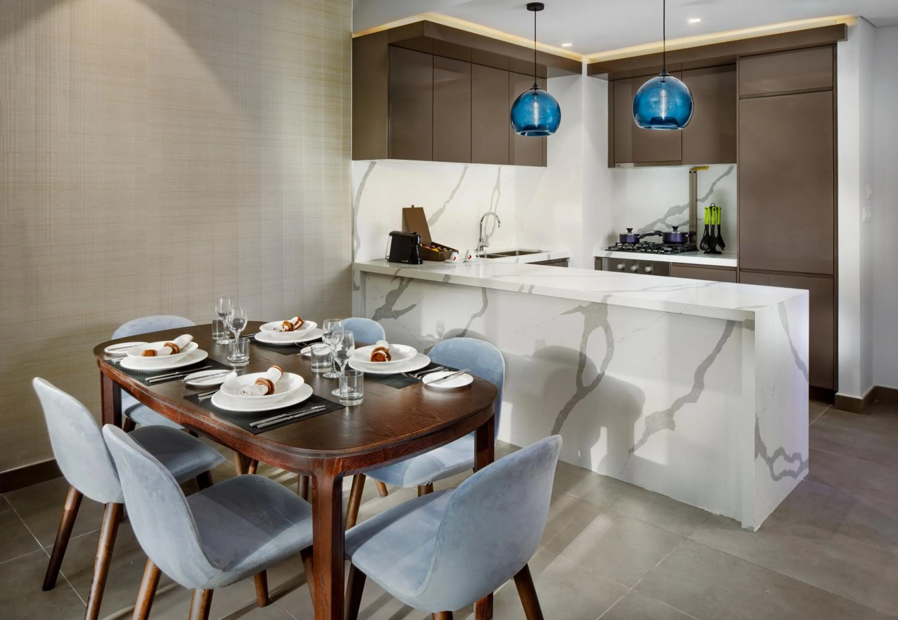 Kitchen or kitchenette in Millennium Residences Saadiyat Island